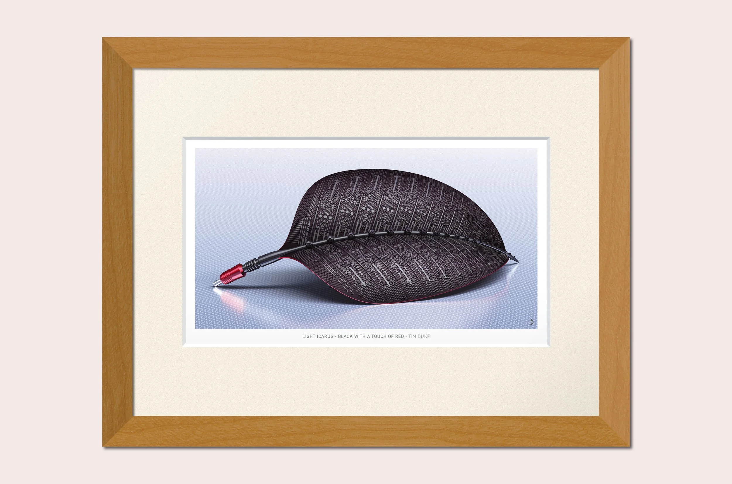 TDFP145 - LIGHT ICARUS - BLACK WITH A TOUCH OF RED