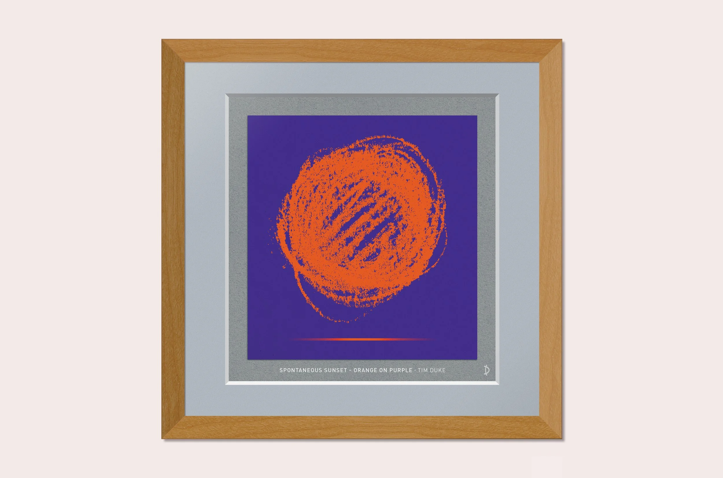TDF110 - SPONTANEOUS SUNSET - ORANGE ON PURPLE