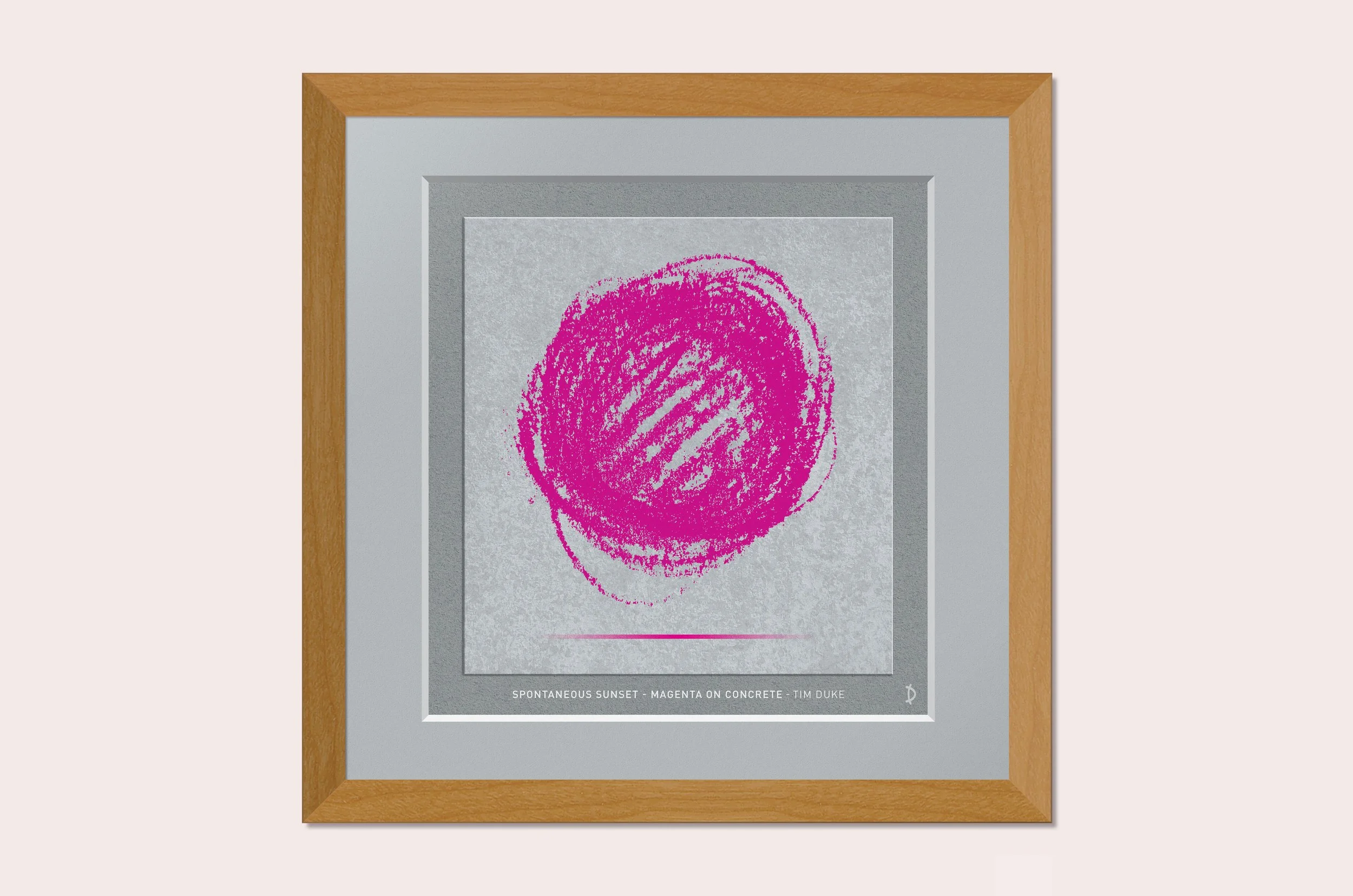 TDF111 - SPONTANEOUS SUNSET - MAGENTA ON CONCRETE