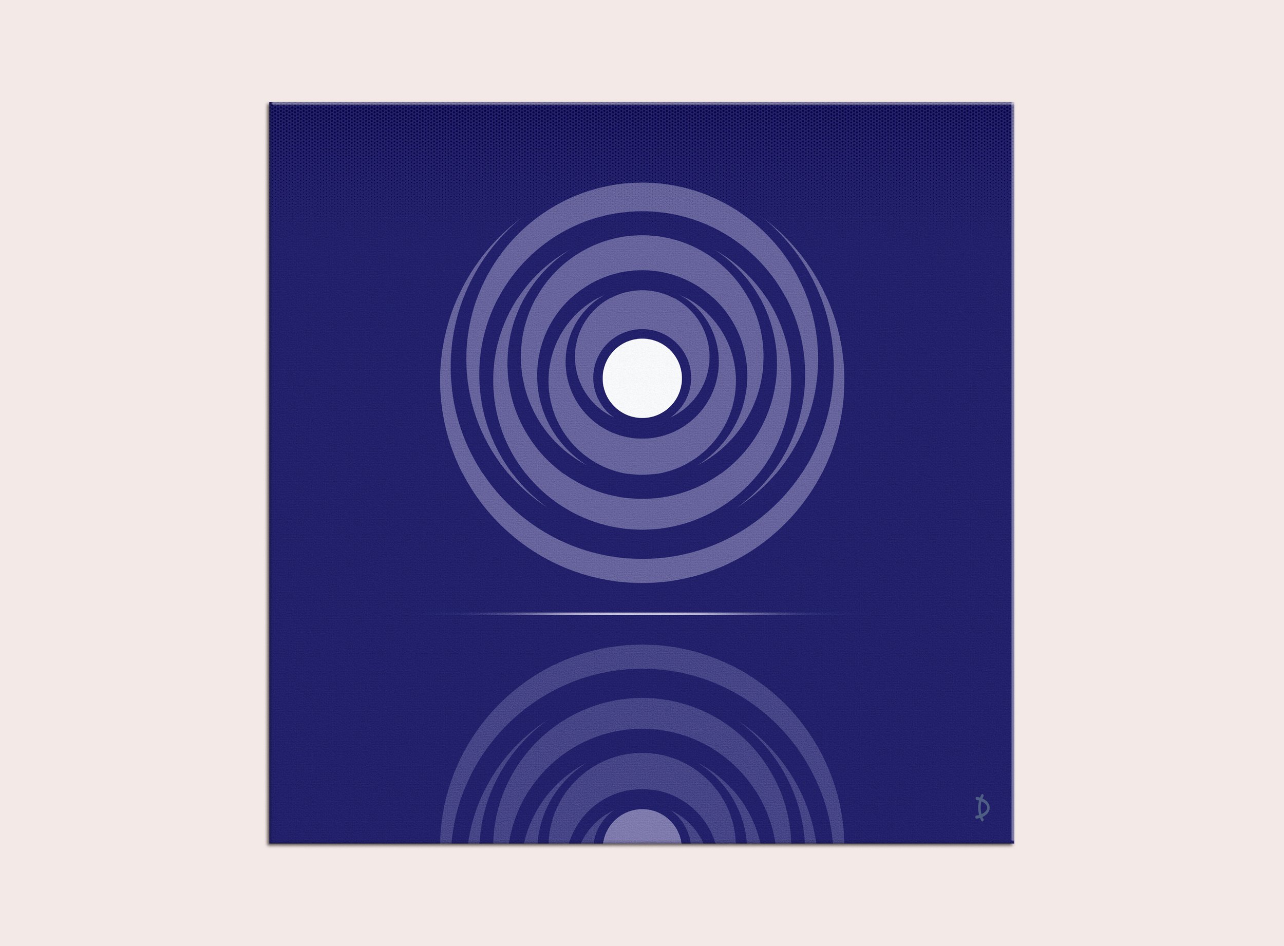 TD134 - REFLECTIVE MOON - DARK BLUE
