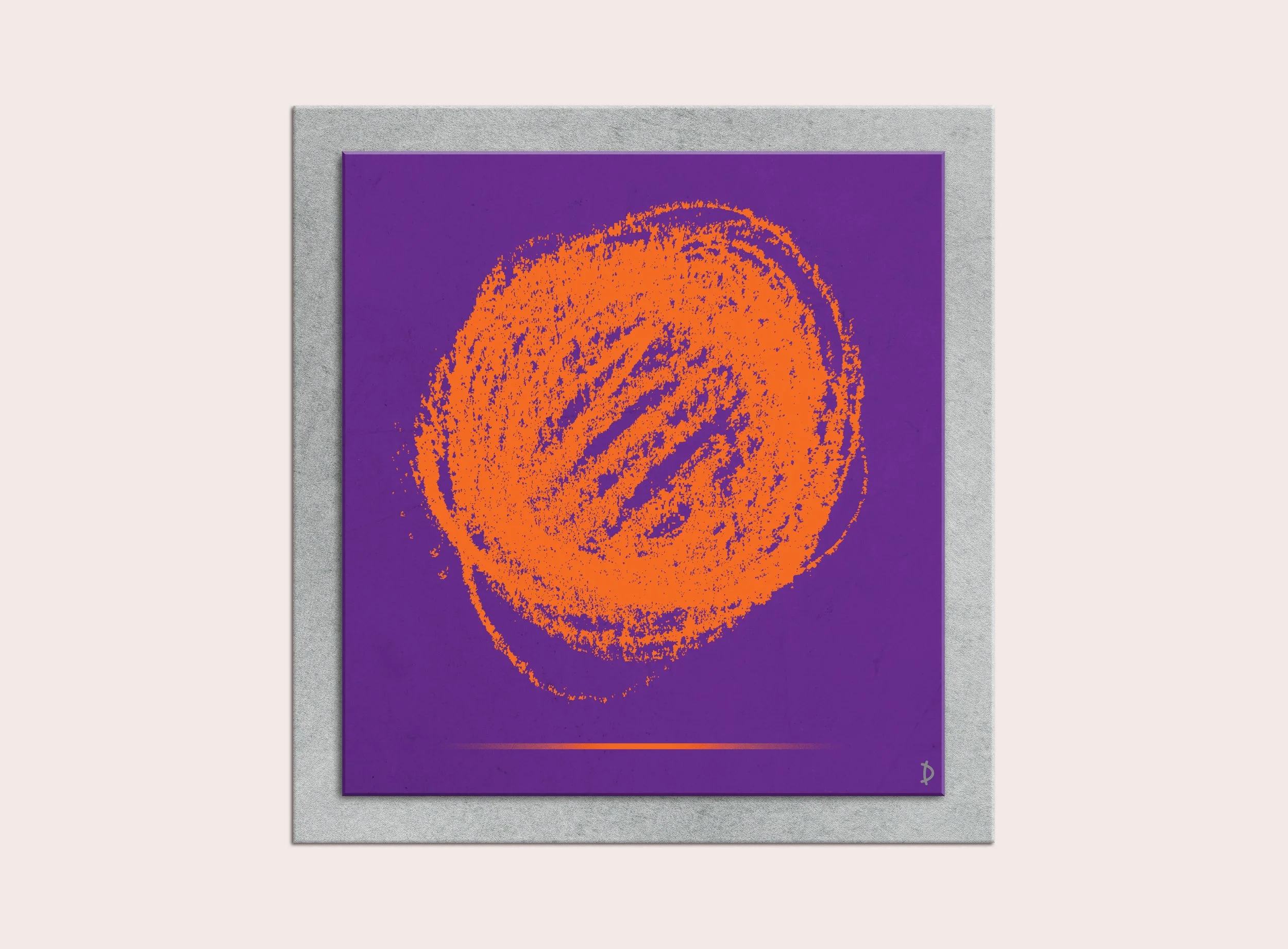 TD110 - SPONTANEOUS SUNSET - ORANGE ON PURPLE