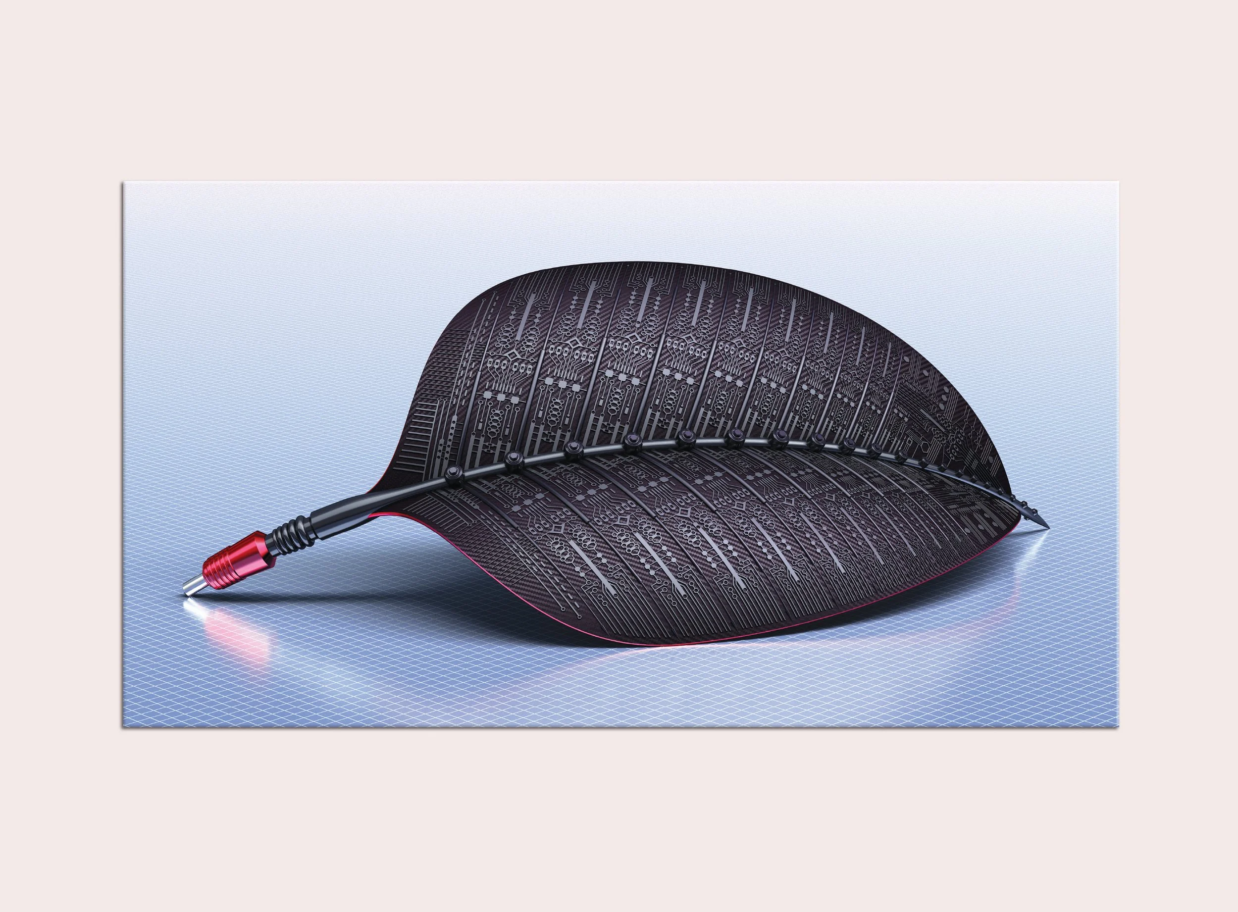 TD145 - L' ICARUS - BLACK WITH A TOUCH OF RED