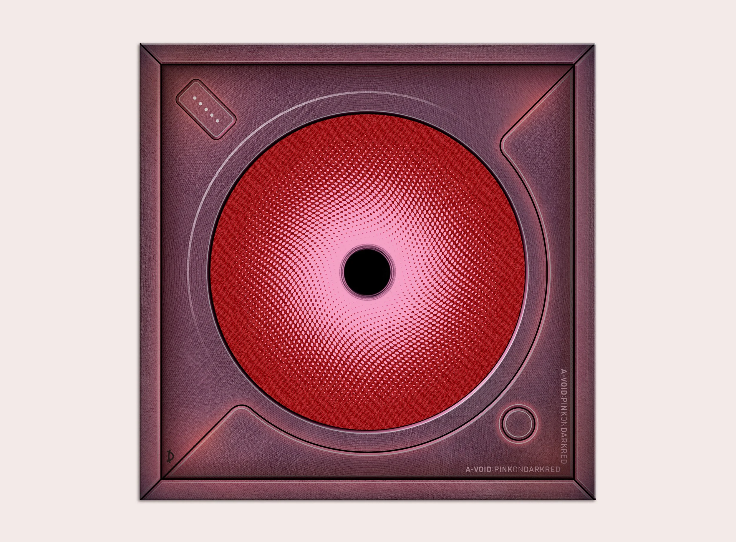 TD216 - A-VOID: PINK ON DARK RED