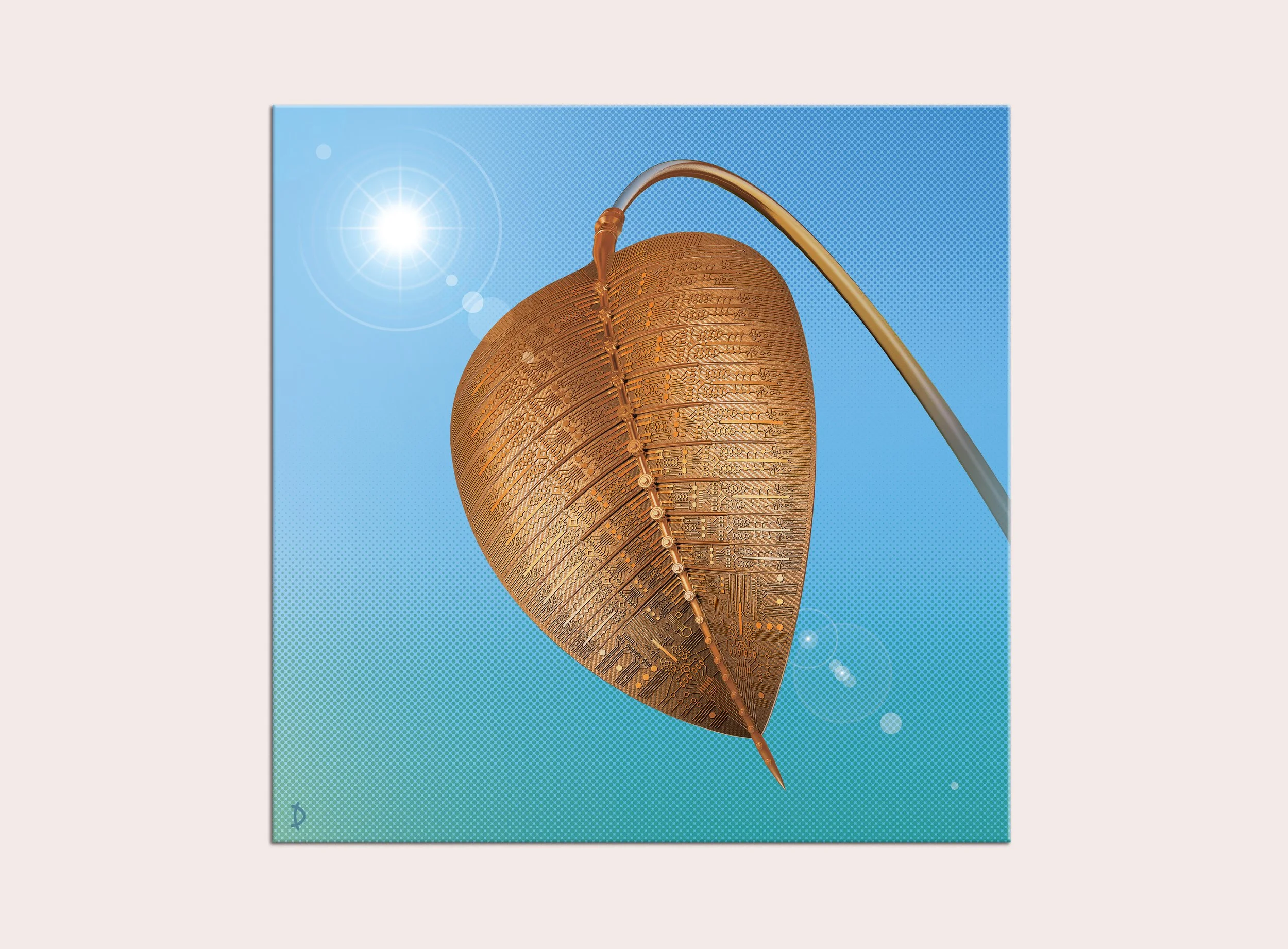 TD190 - POWER PLANT IN PURE BRONZE