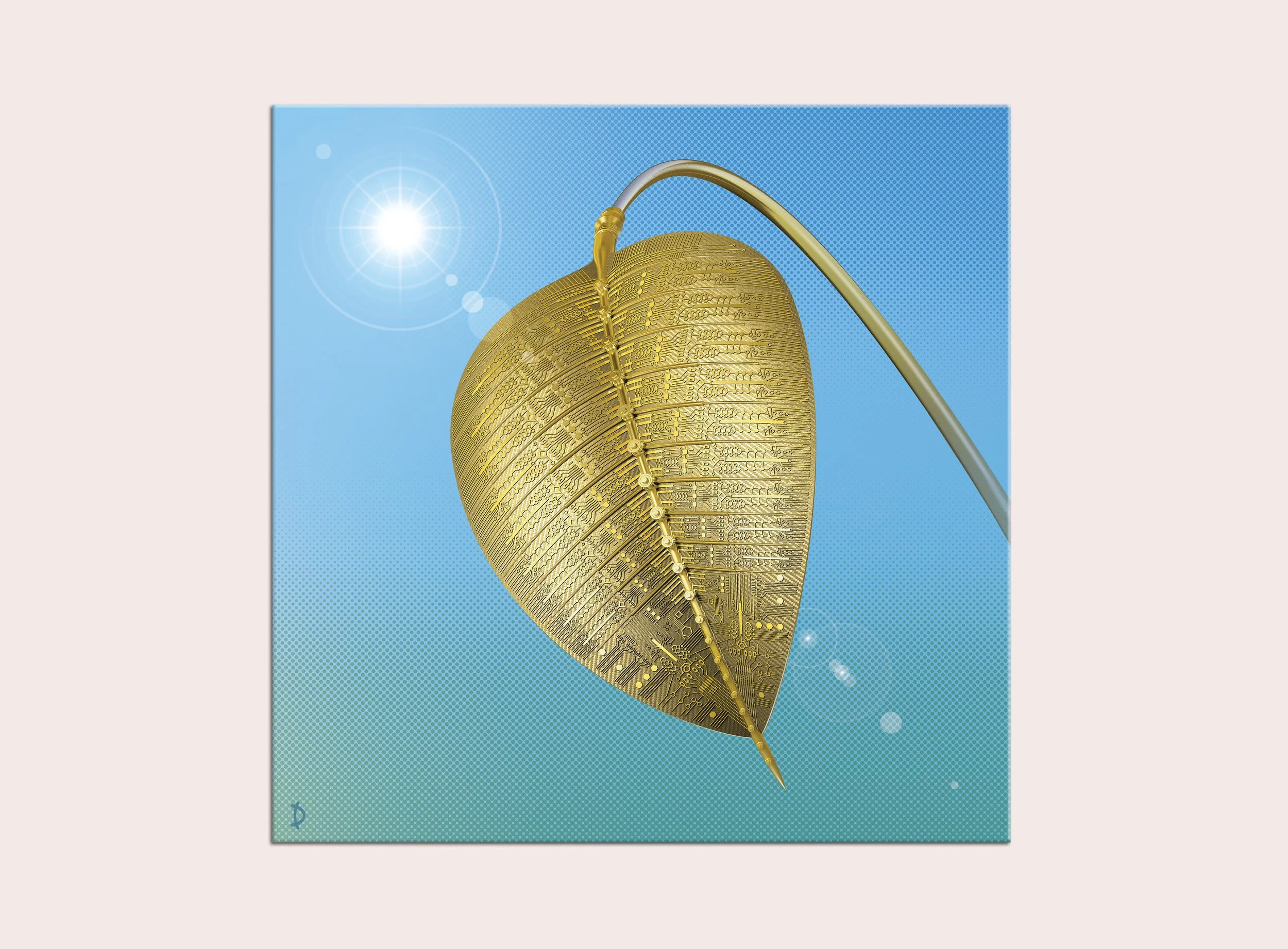 TD192- POWER PLANT IN PURE GOLD