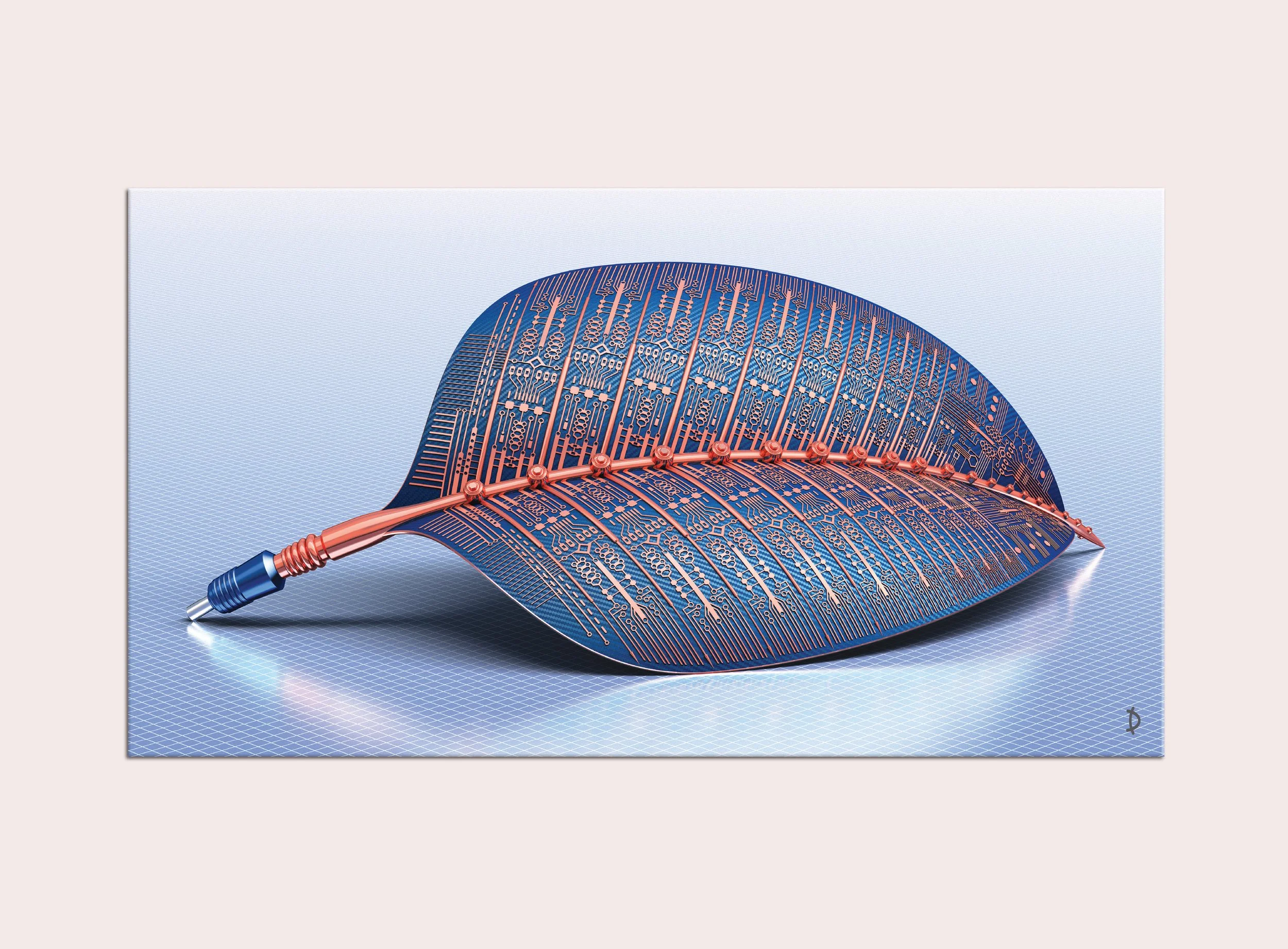 TD141 - LIGHT ICARUS - BLUE WITH COPPER