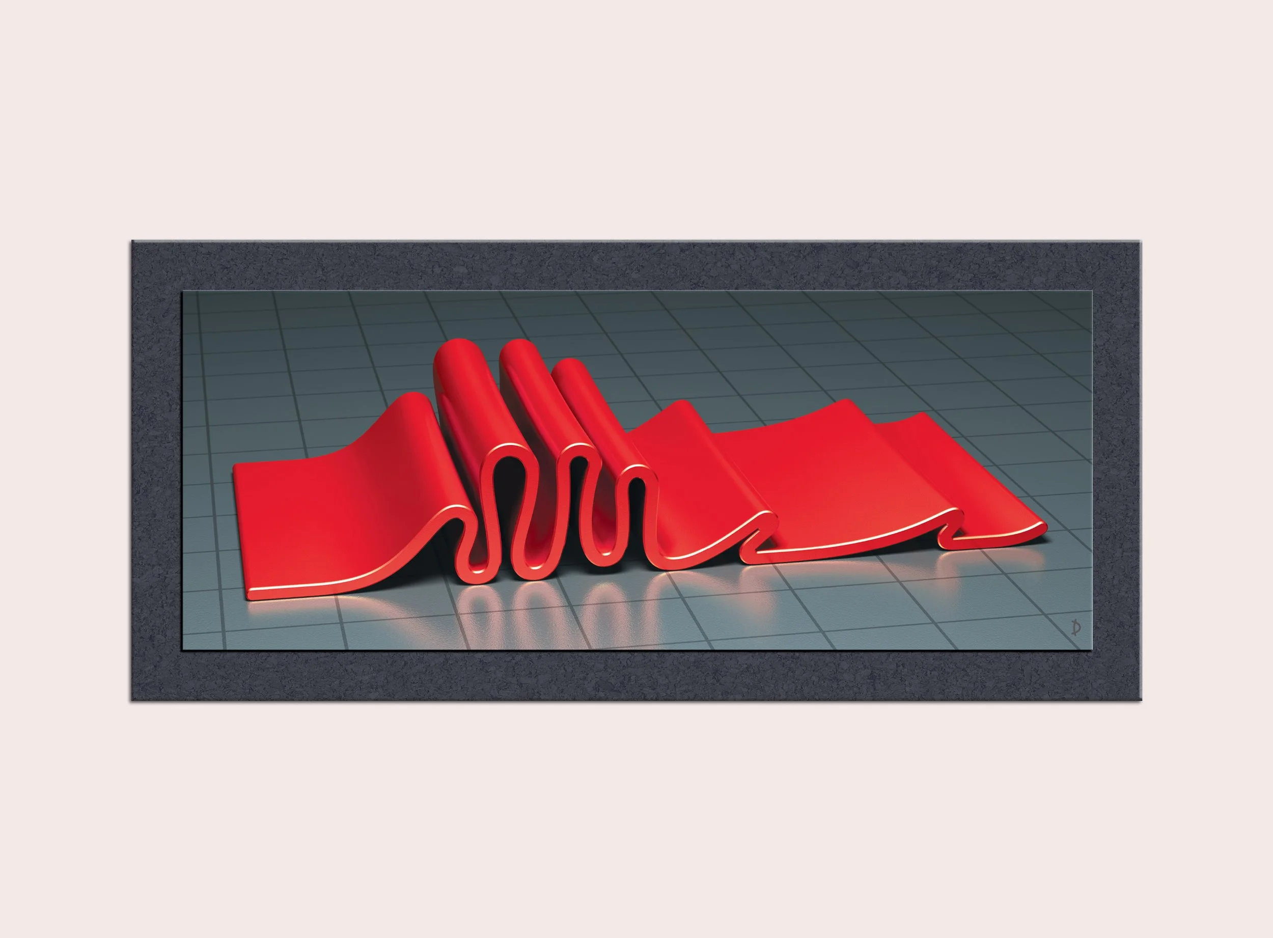 TD115 - FOLDED FORM ONE - RED