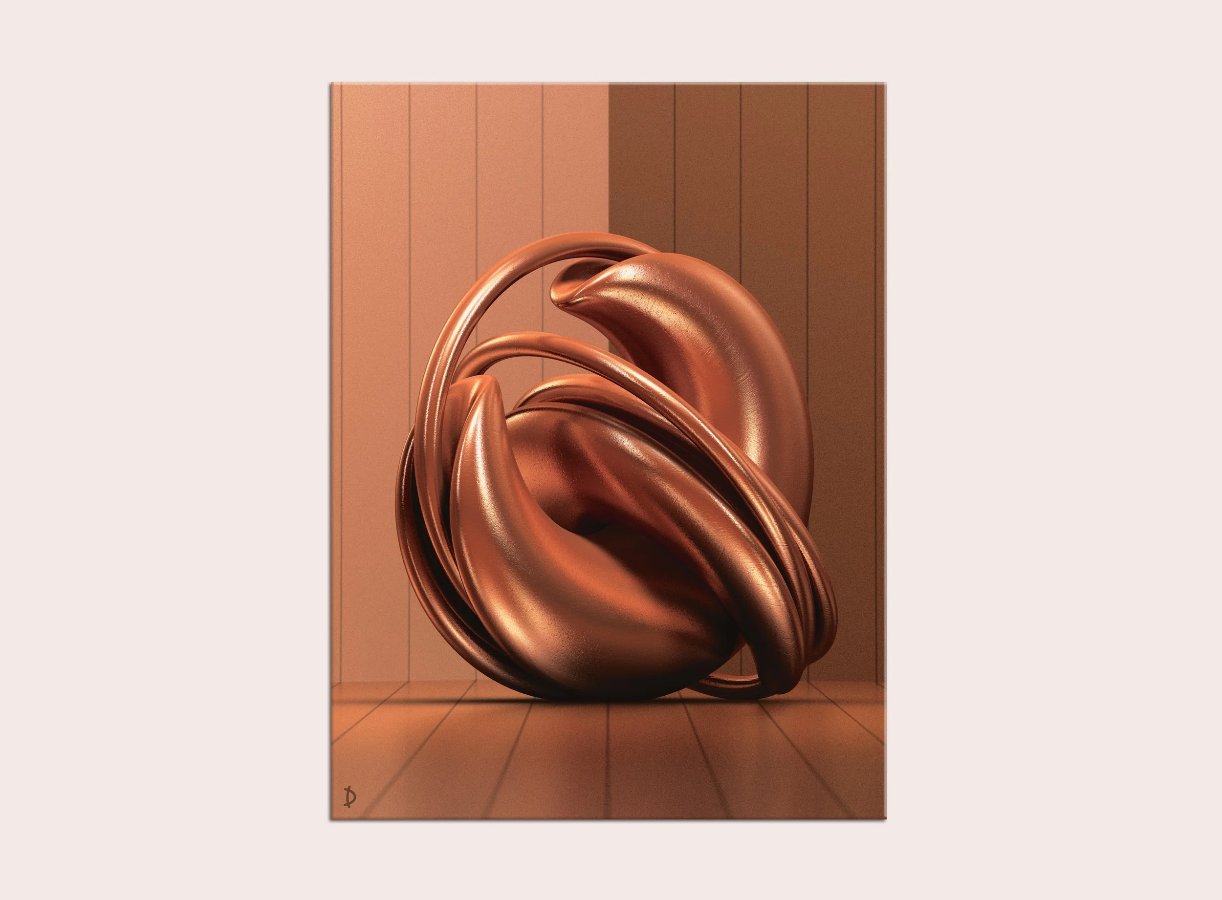 TD091 - ENTWINED - ONE COLUR - BRONZE