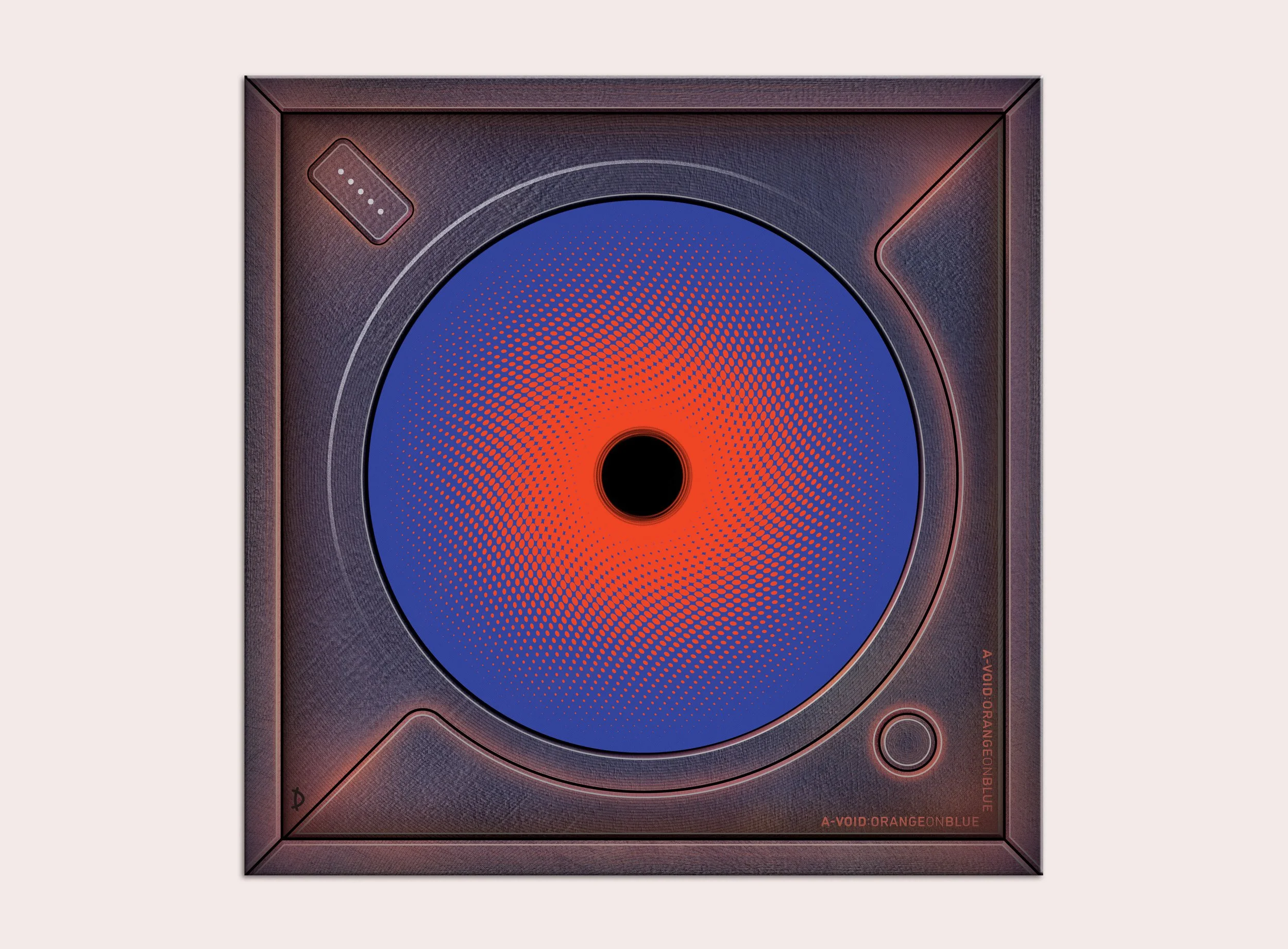 TD214 - A-VOID: ORANGE ON BLUE