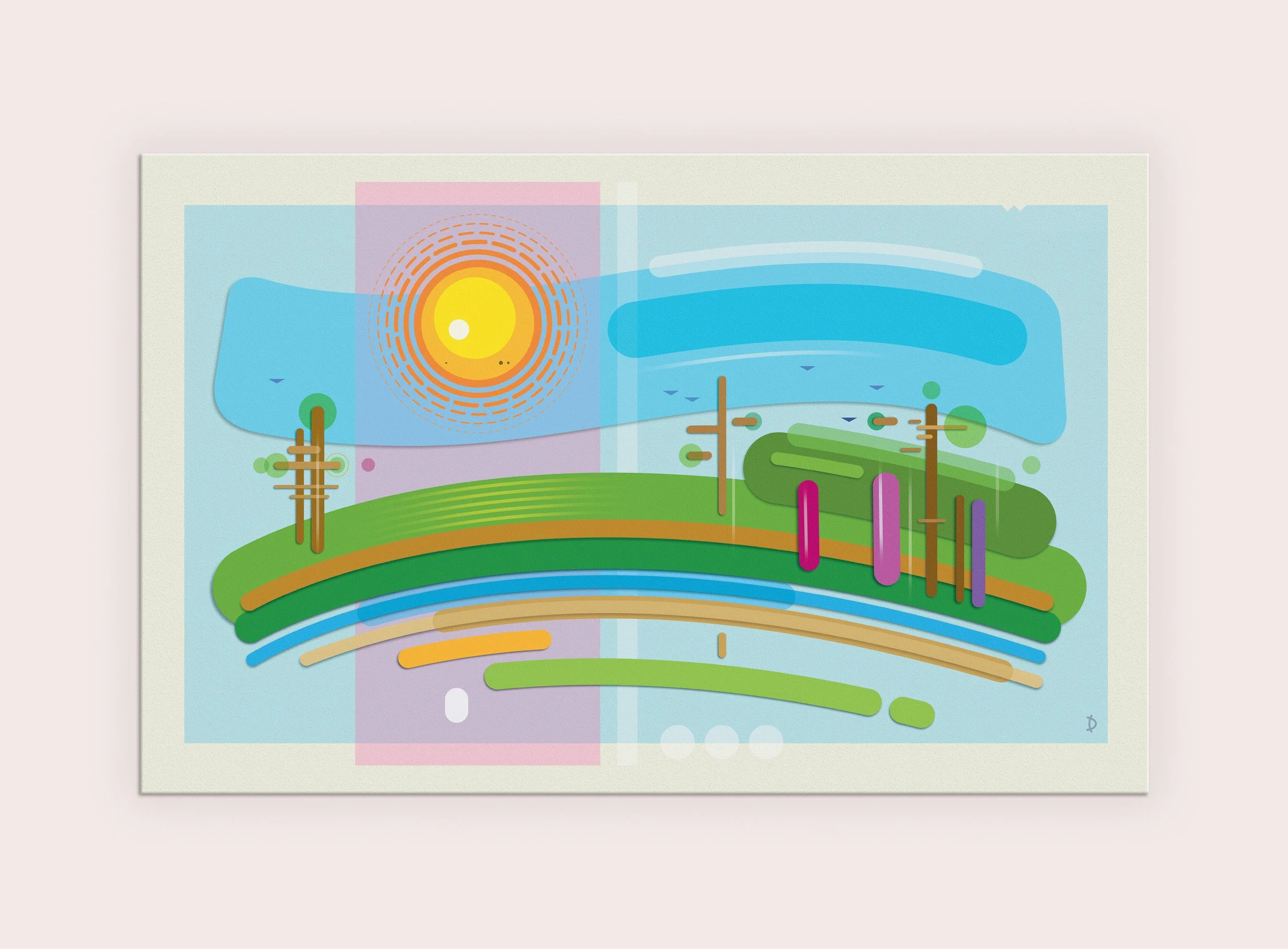 TD025 - A SUNNY LANDSCAPE