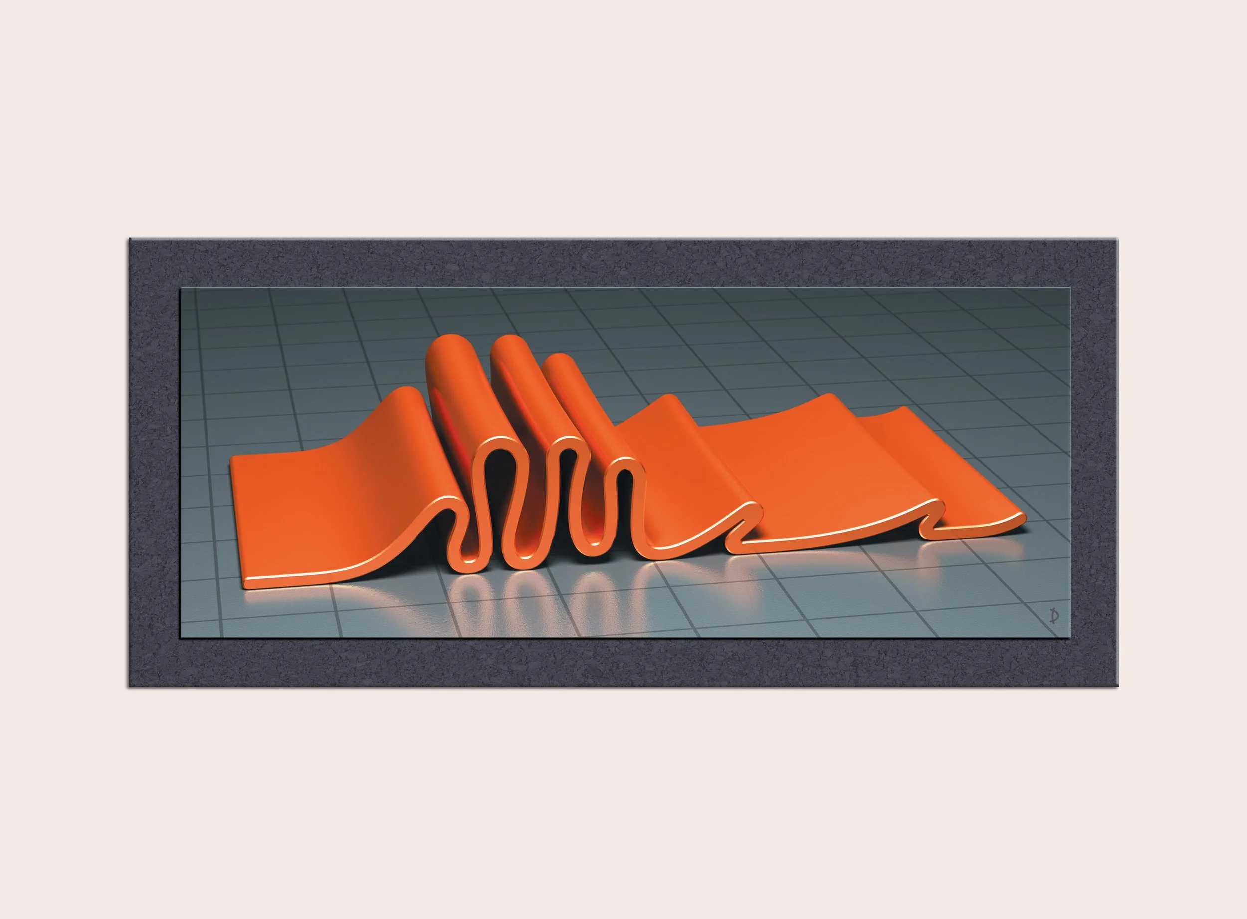TD112 - FOLDED FORM ONE - ORANGE