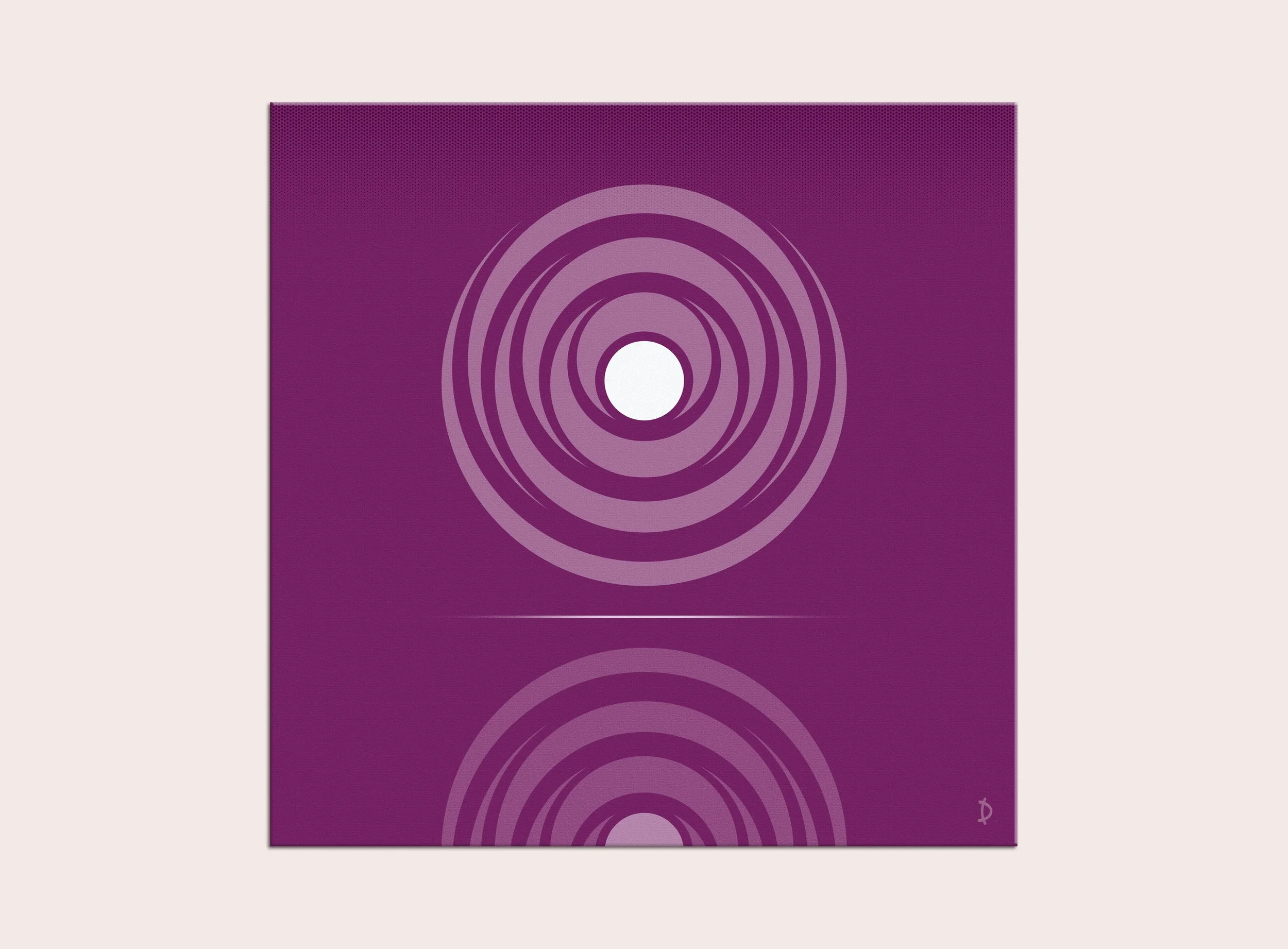 TD131 - REFLECTIVE MOON - BURGUNDY
