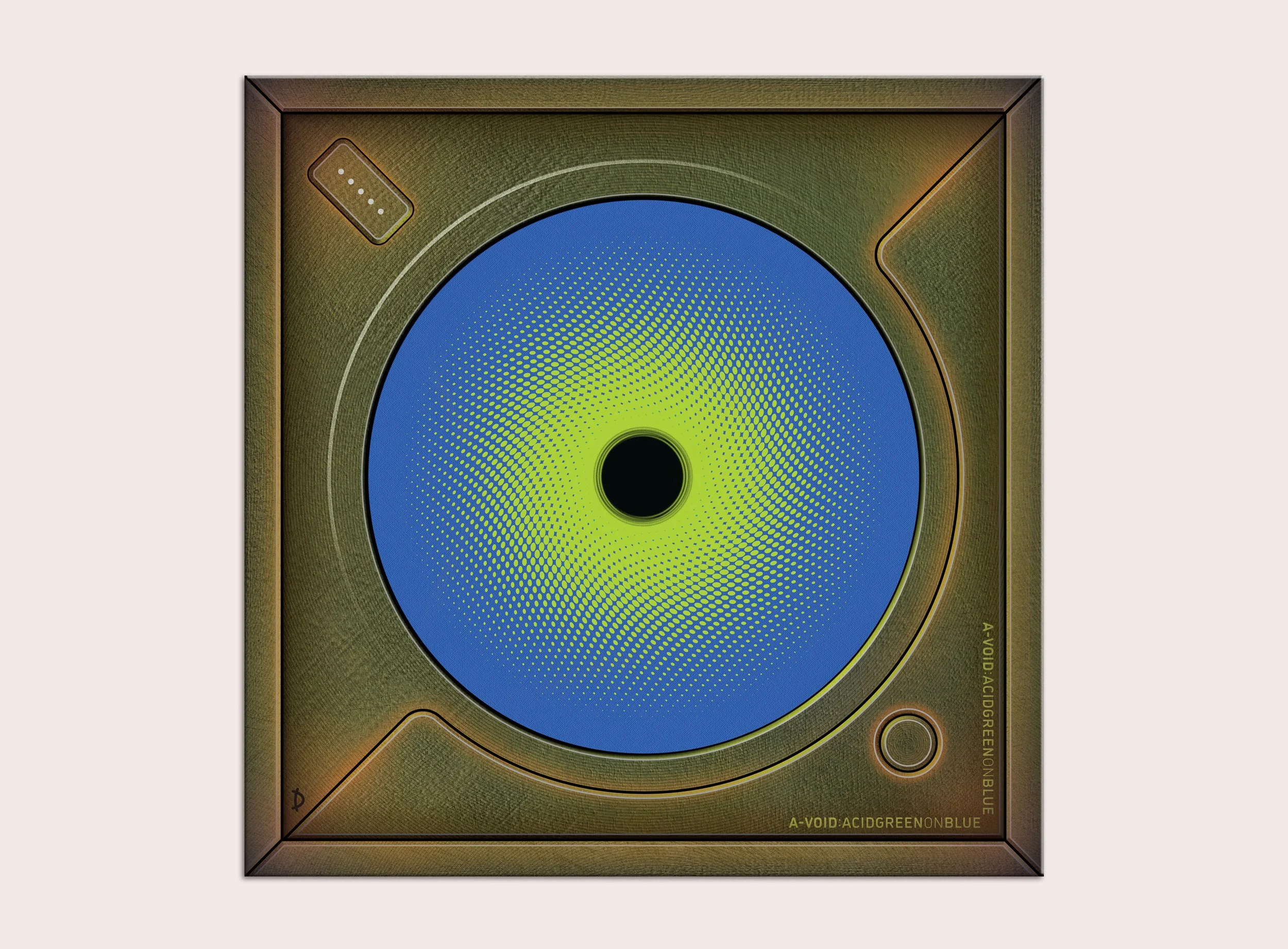 TD218 - A-VOID: ACID GREEN ON SKY BLUE