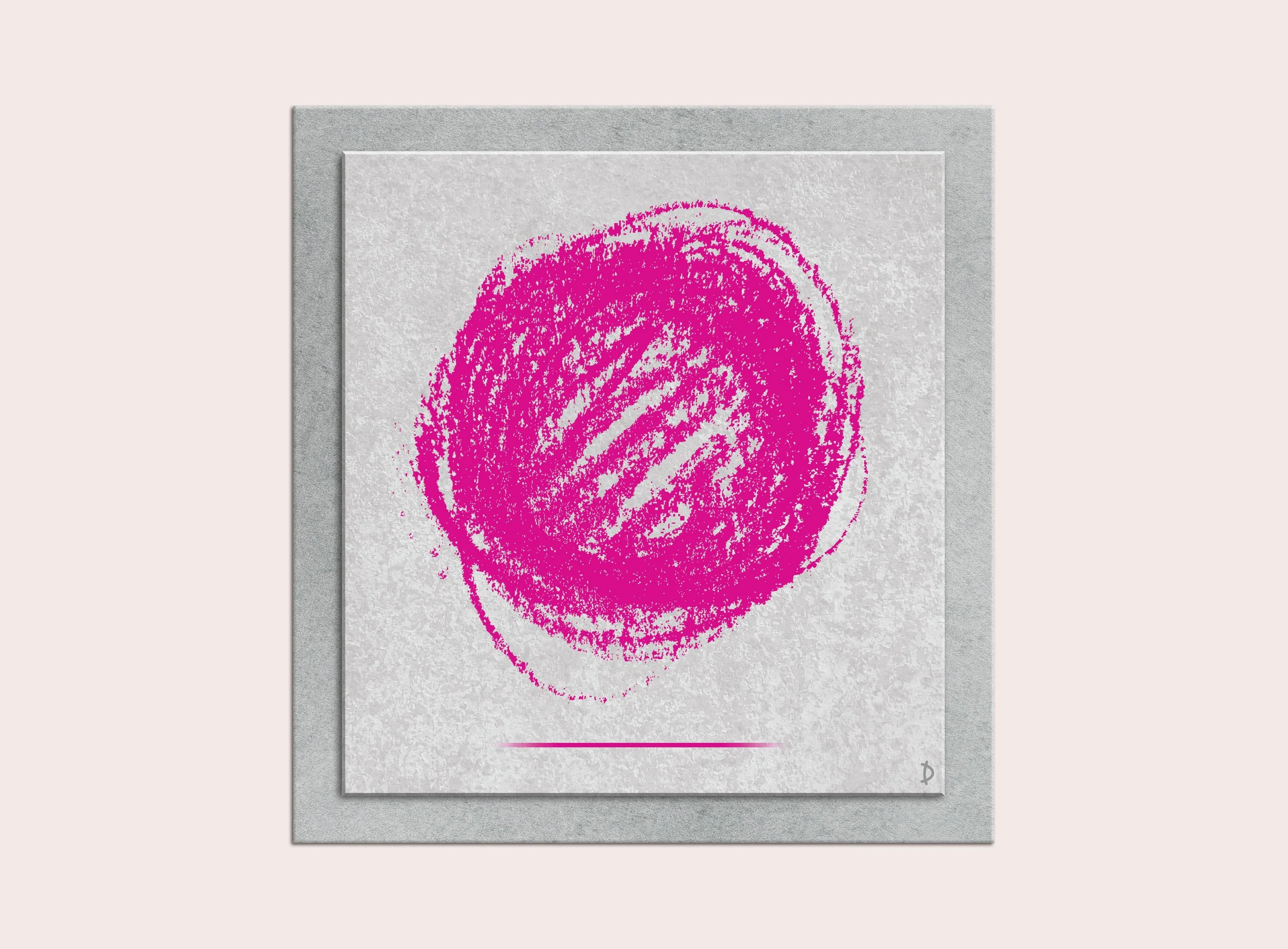 TD111 - SPONTANEOUS SUNSET - MAGENTA ON CONCRETE
