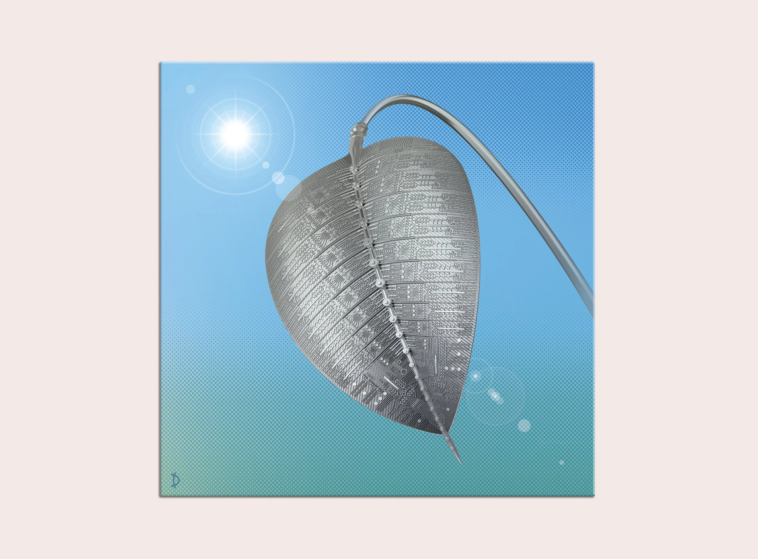 TD191- POWER PLANT IN PURE SILVER