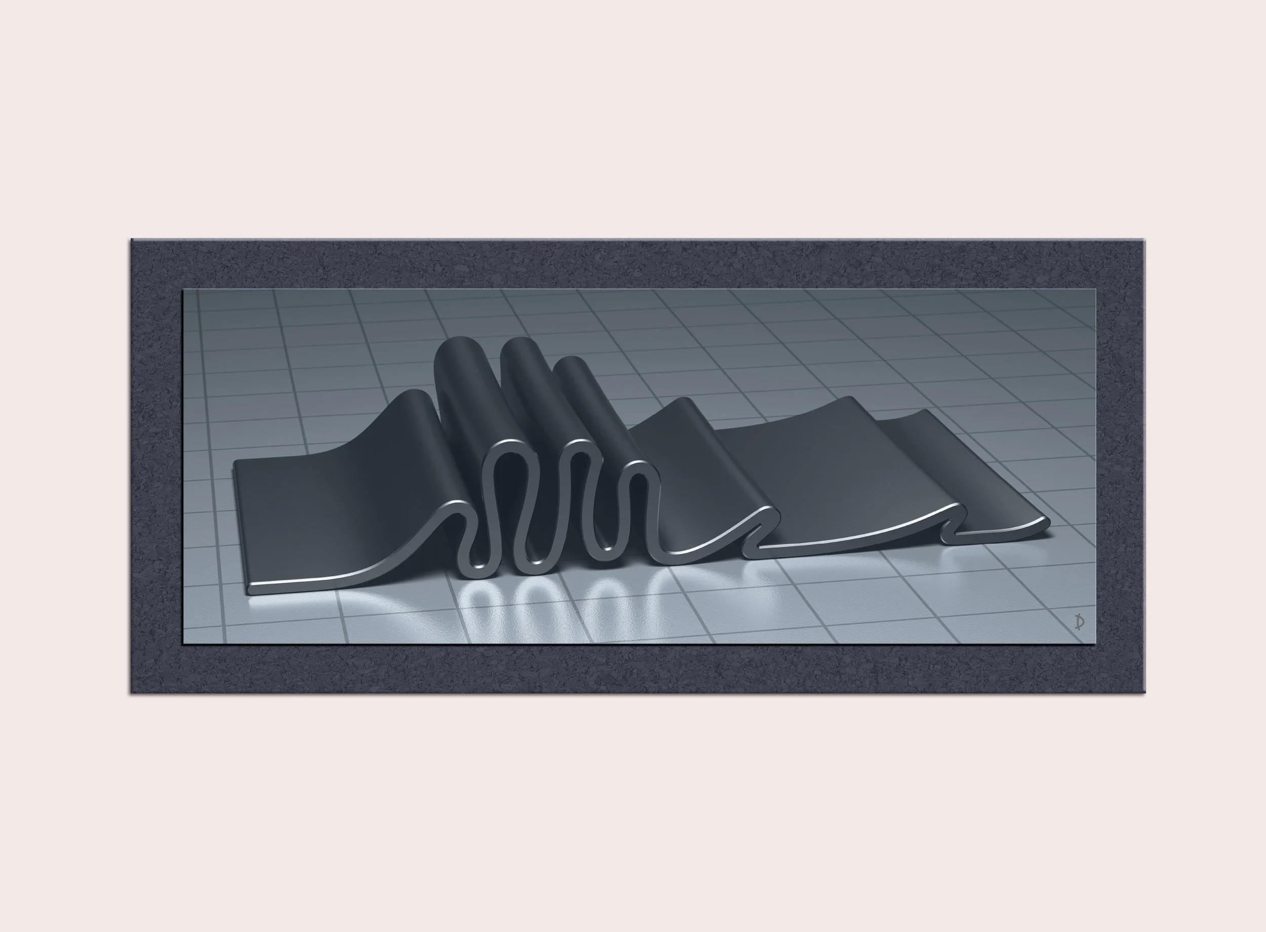 TD113 - FOLDED FORM ONE - BLACK