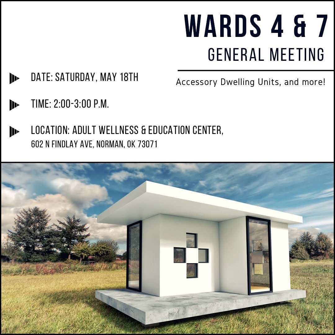 Join us for a conversation about Accessory Dwelling Units and more! 

If scheduling permits, we may have 2 more City Councilmembers join us. That information will be confirmed the closer we get to the Meeting date. 

Date: Saturday, May 18th.

Time: 