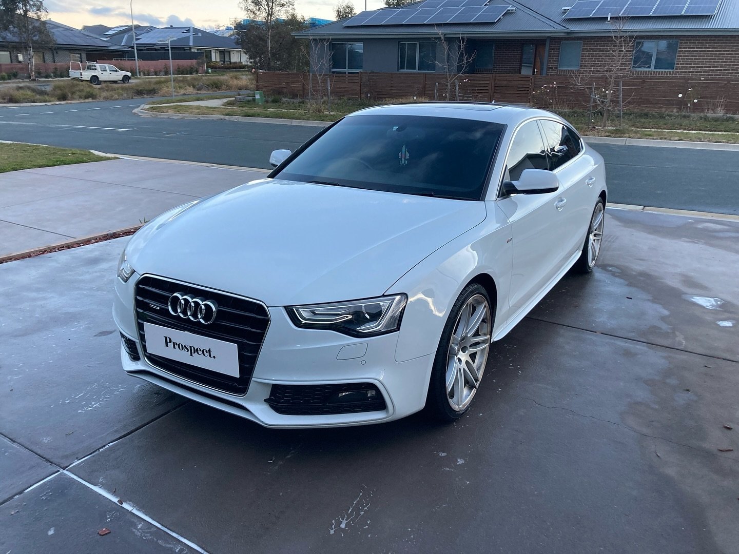A+ A5 🧼✨ 
//
What a transformation on this Audi A5 that may not be for sale anymore after the result. Over lovely client was very happy to have all the &ldquo;nooks and crannies&rdquo; attended to. 
//
PSA make sure to clean that brake dust off regu