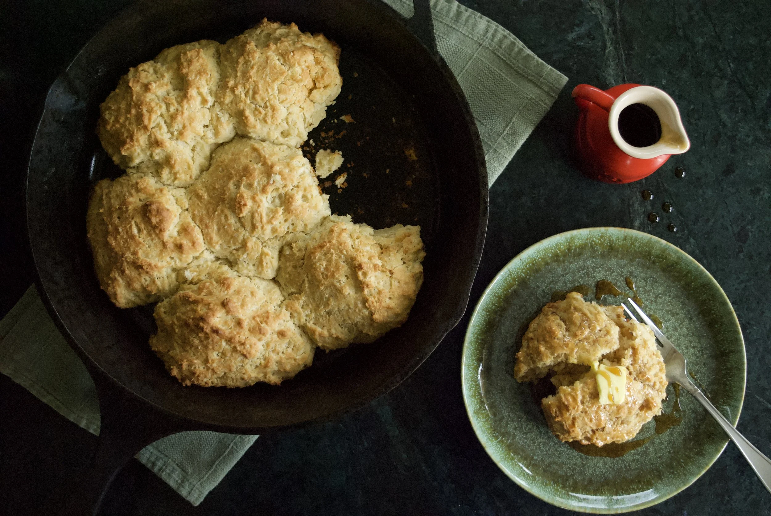 Buttermilk Sourdough Discard Drop Biscuits 