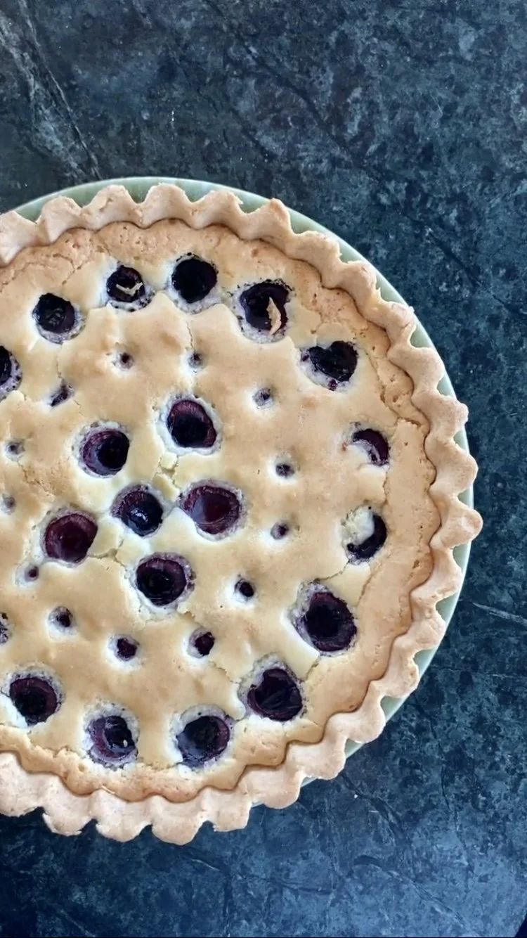 Gluten-Free Raspberry Cherry Bakewell Tart