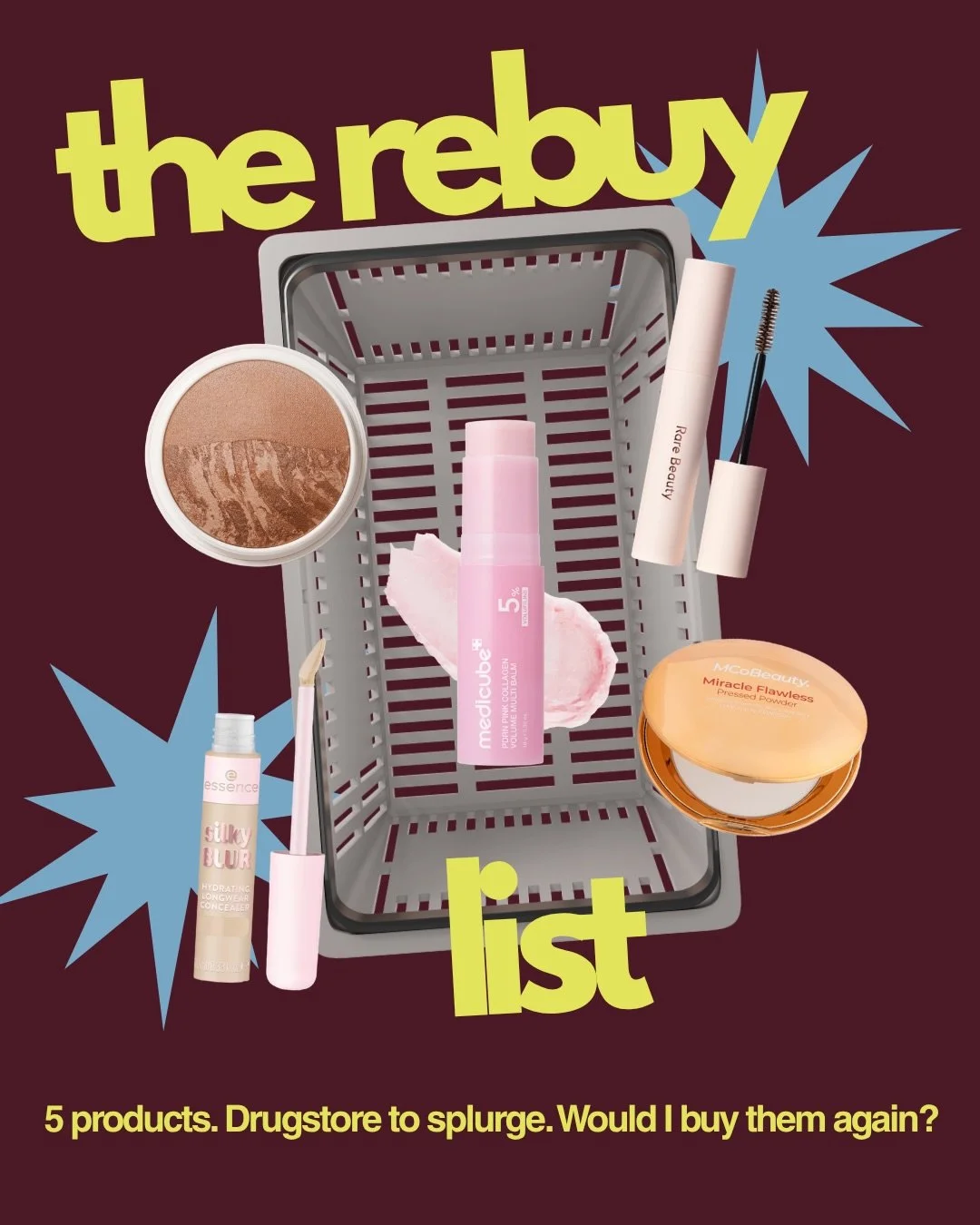 I tried them &amp; I have opinions. 

A $6 concealer, a bronzer that refuses to turn orange, a mascara that hurt my drugstore loving feelings, a balm I&rsquo;d bathe in, and a $10 powder that has NO business being that good.

Want one? Everything&rsq