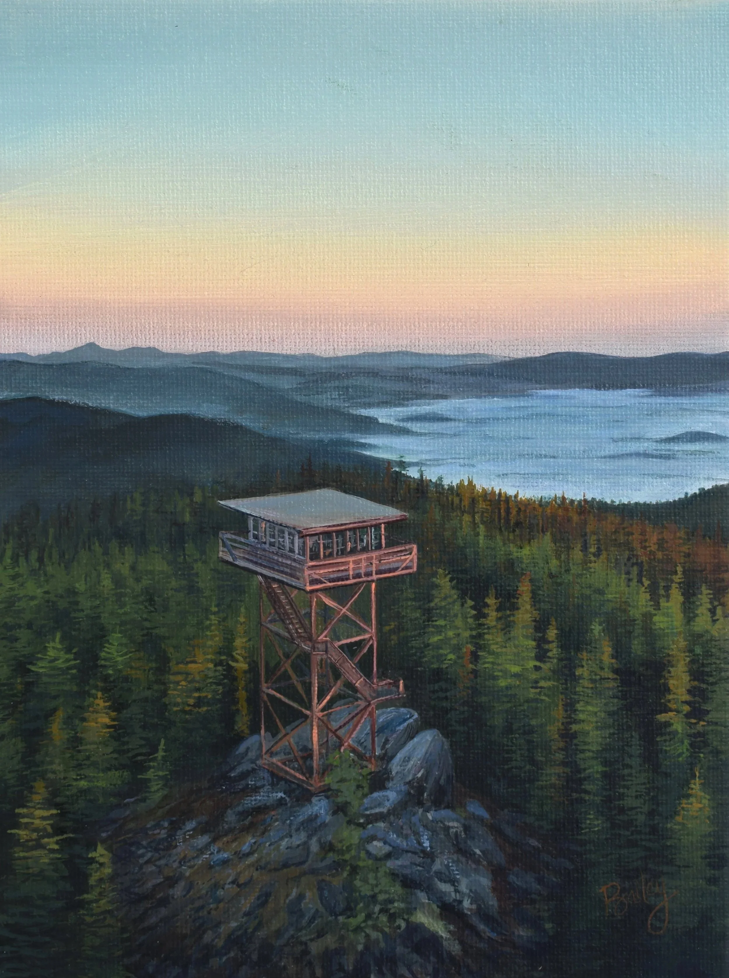 Up, Up Above the Clouds - 6"x8" Oil on Canvas Panel - AVAILABLE