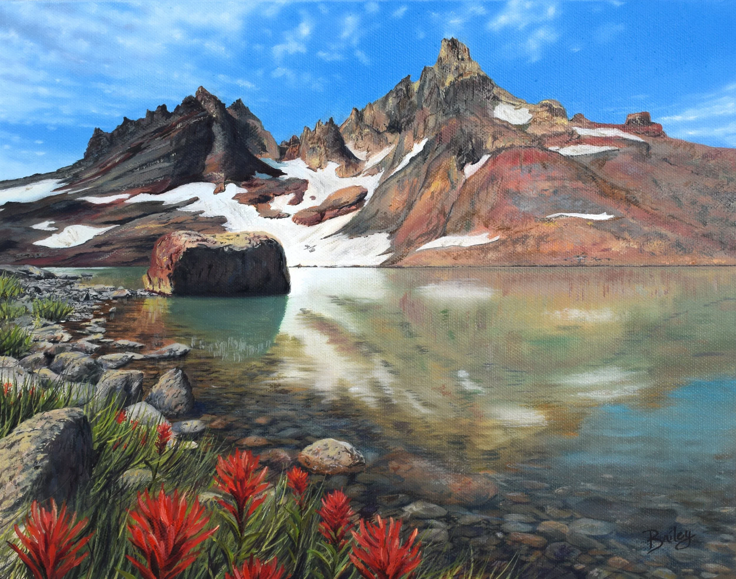 Beneath Broken Top | 11'x14" Oil on Canvas 
