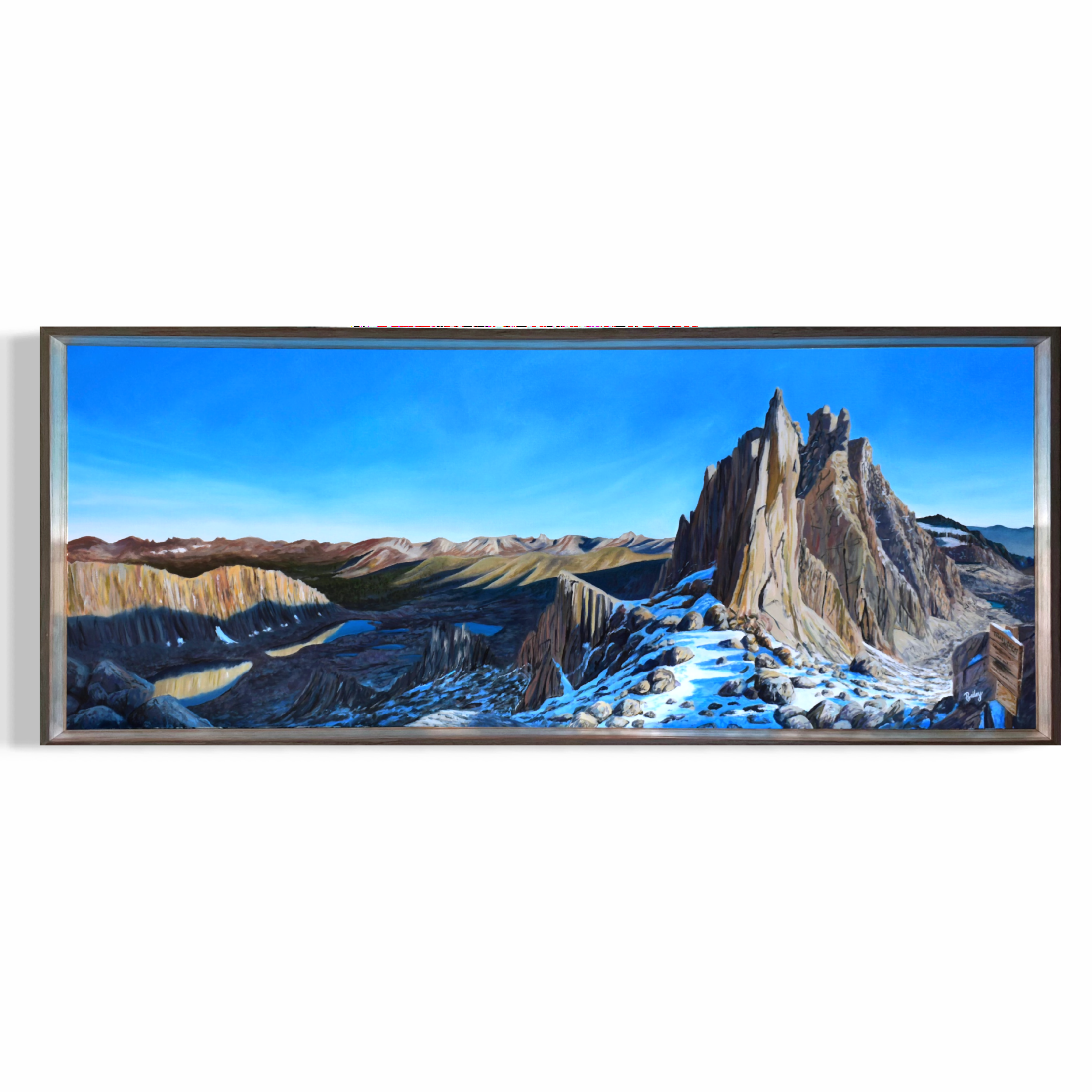 Trail Crest | Mount Whitney, CA | Sierra Nevada Collection | 16"x40" Oil on Canvas | $2,200 | Available in Shop