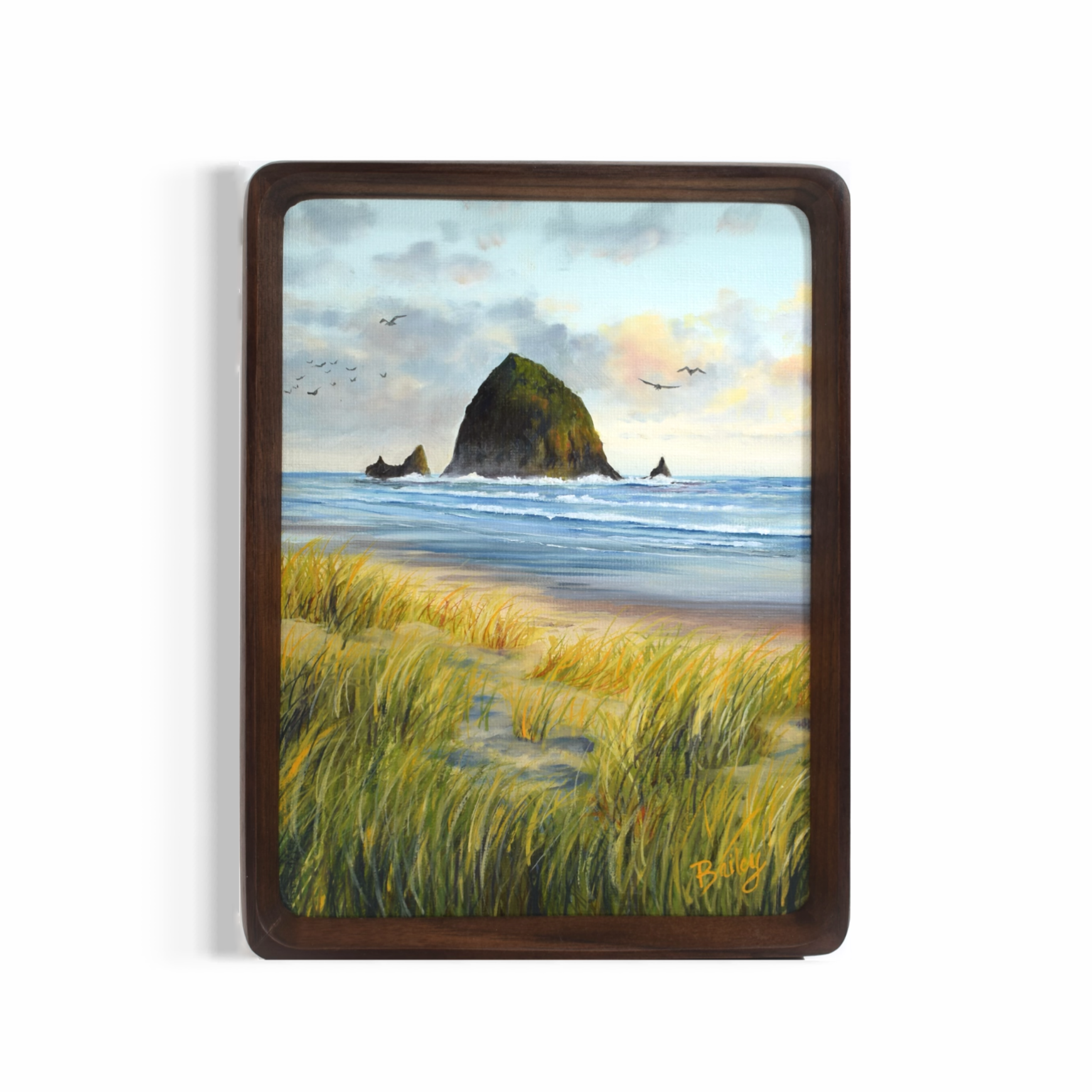 Chasing the Light | 6"x8" Framed Original Oil | $260