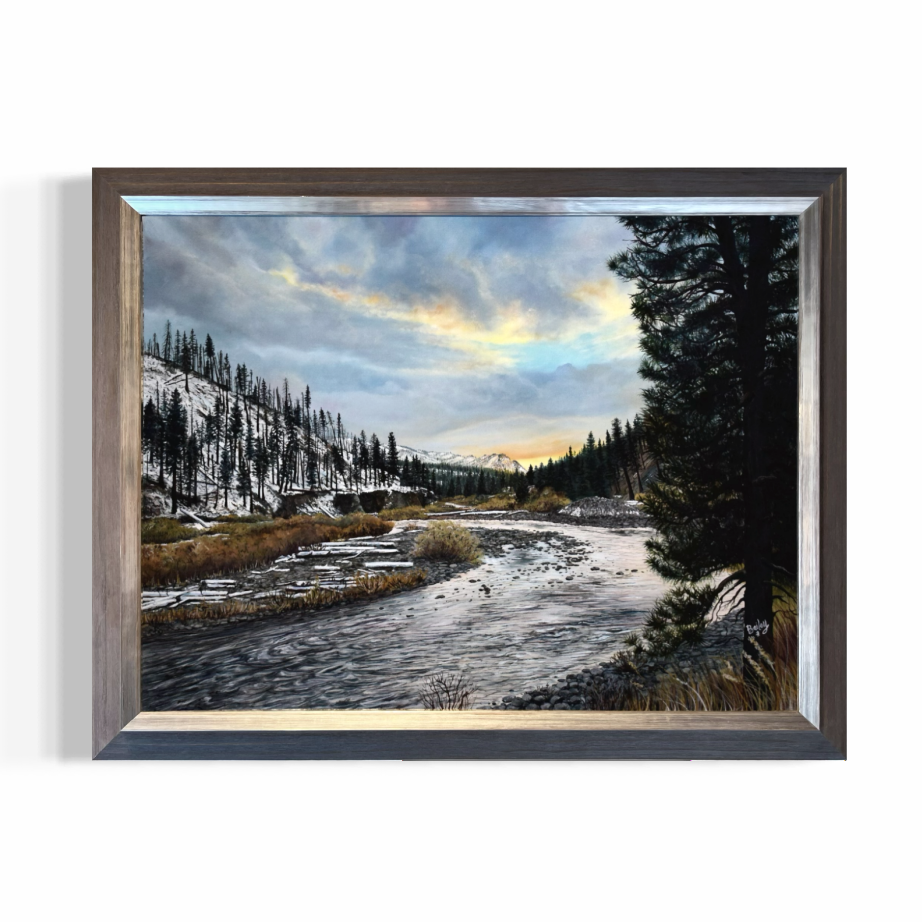 Autumnal Skies | Boise River | 22”x28” Oil on Canvas | $3,100 | Available in Shop