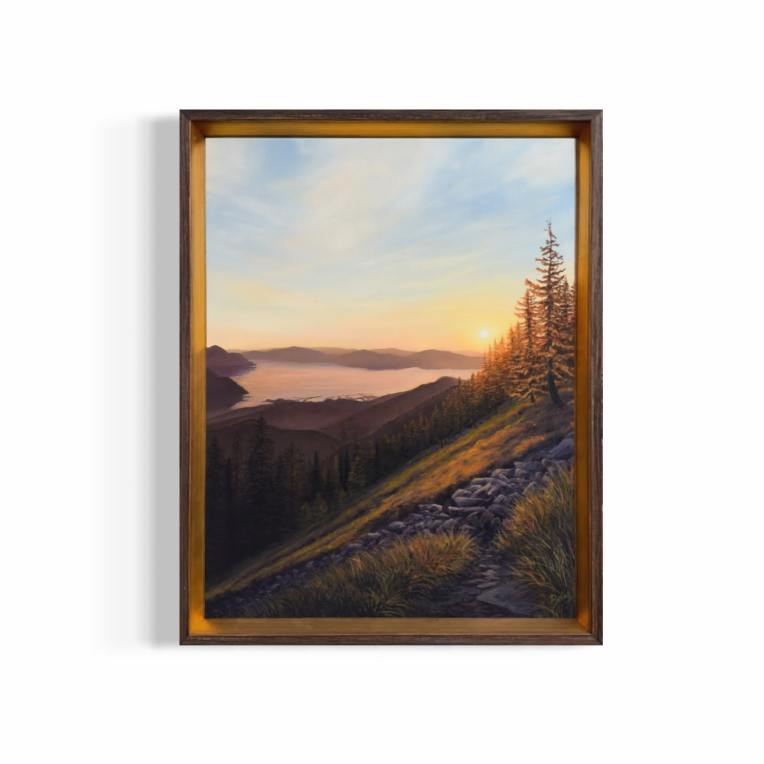 "Honeyed Glow" | Cabinet Mountains | Ephemeral Light Collection | 14"x18" Oil on Canvas | $1,450 | Available in Shop