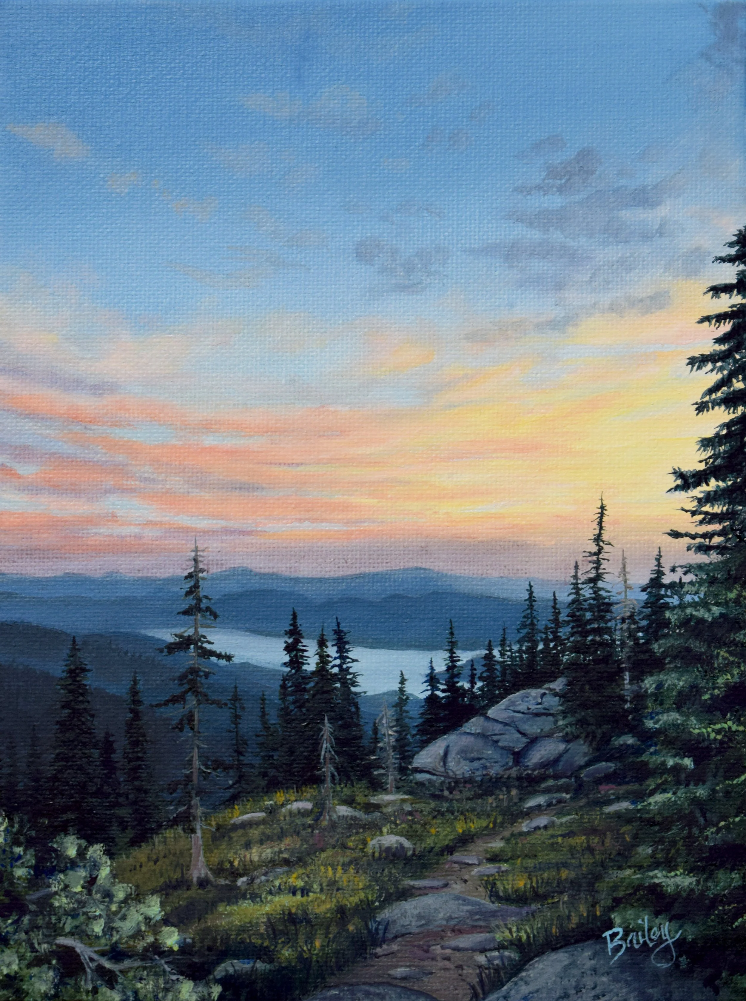 A Walk in the Woods - 6"x8" Oil on Canvas Panel - SOLD