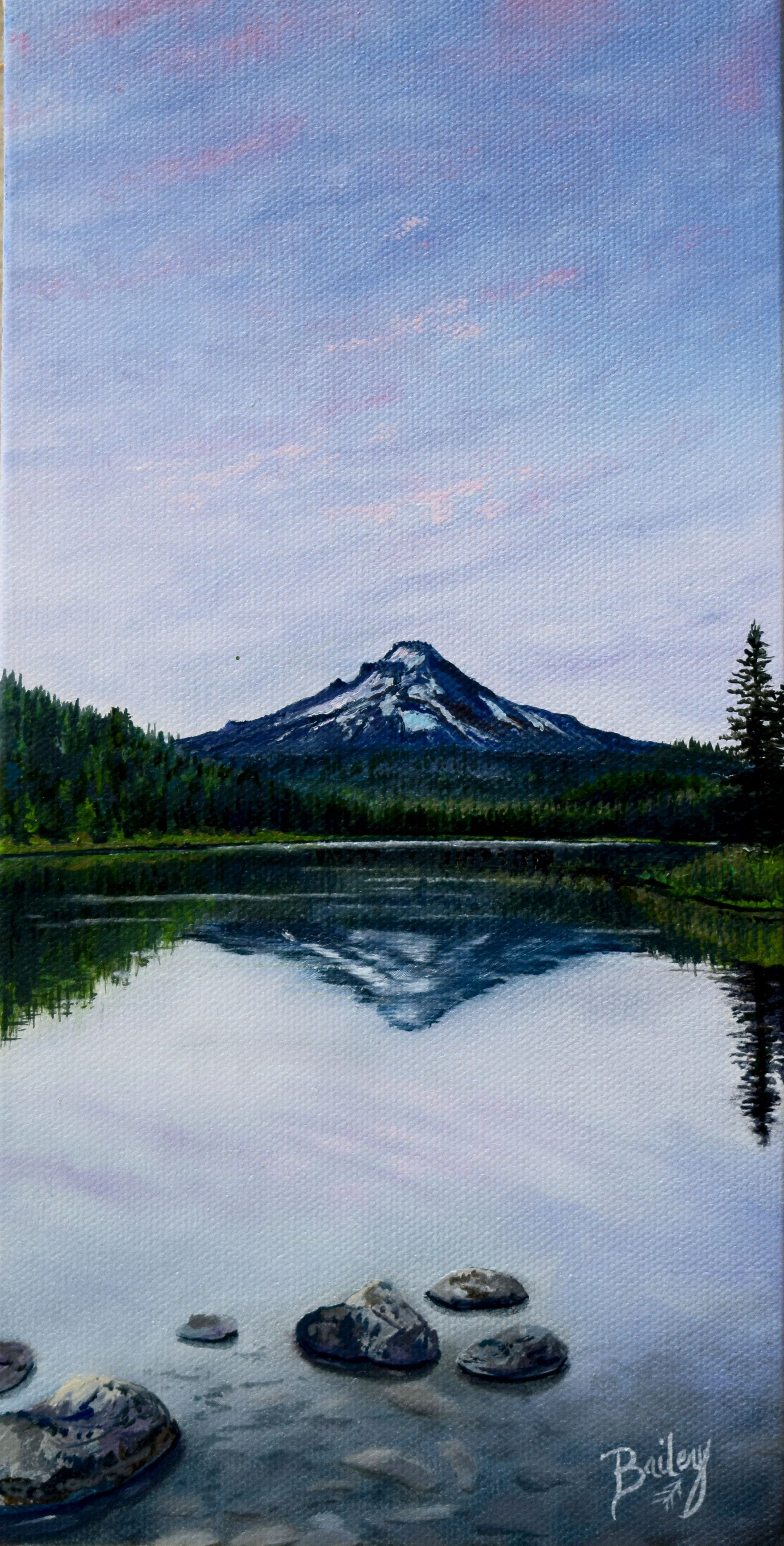 Tranquil Trillium - 6"x12" Oil on Canvas - SOLD