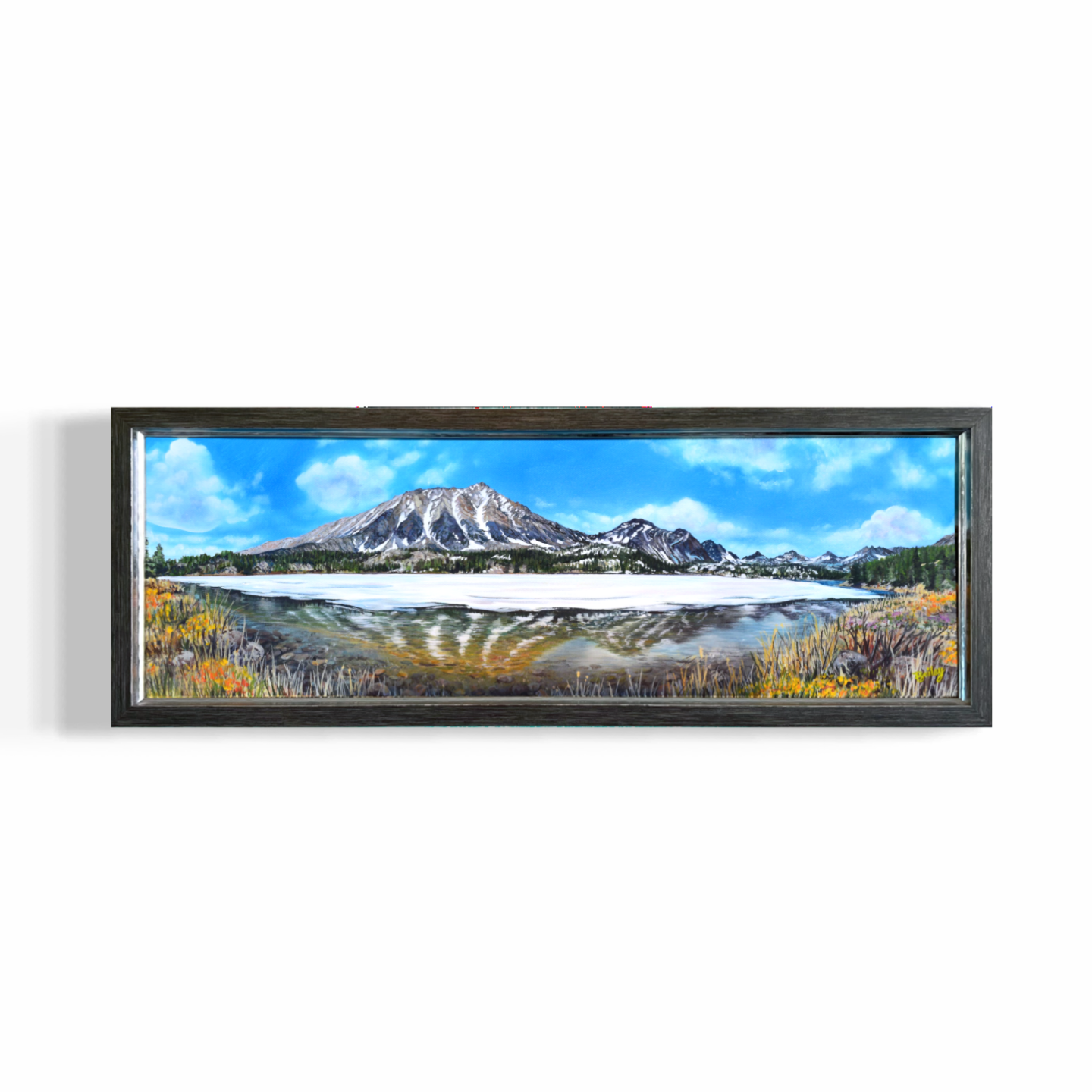 Little Lakes Valley | Sierra Nevada Collection | 8"x24" Oil on Canvas | $700  | Available in Shop