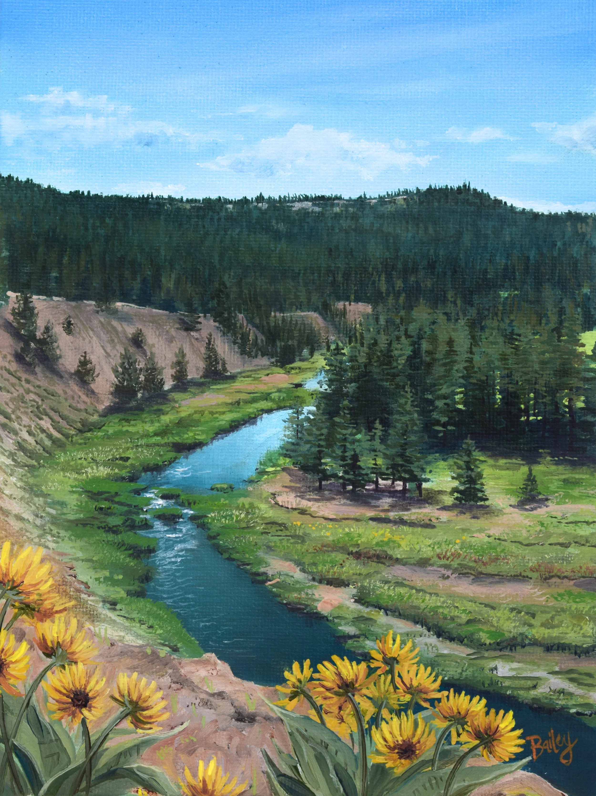 The Bluff XI - 6"x8" Oil on Canvas Panel - AVAILABLE