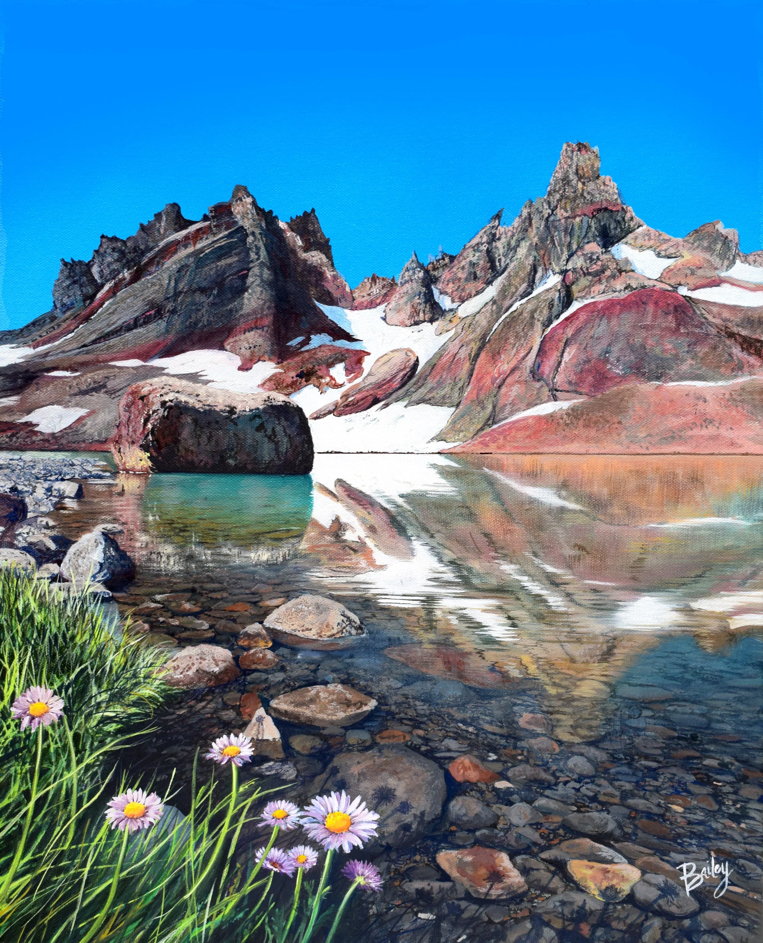Broken Top - Cascade Mountains, Oregon - 16"x20" Oil on Canvas - AVAILABLE