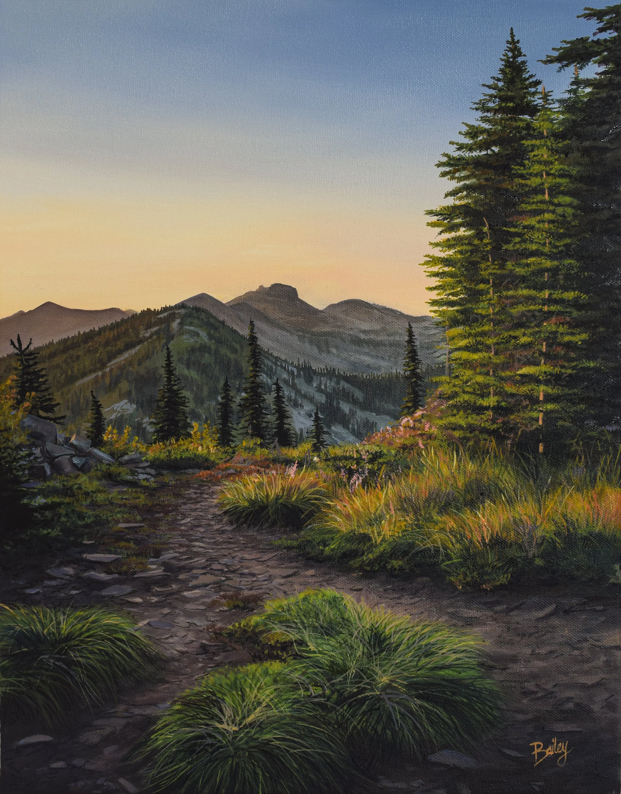 "Halcyon"  | Cabinet Mountains Wilderness | 14"x18" Oil on Canvas | AVAILABLE SOON