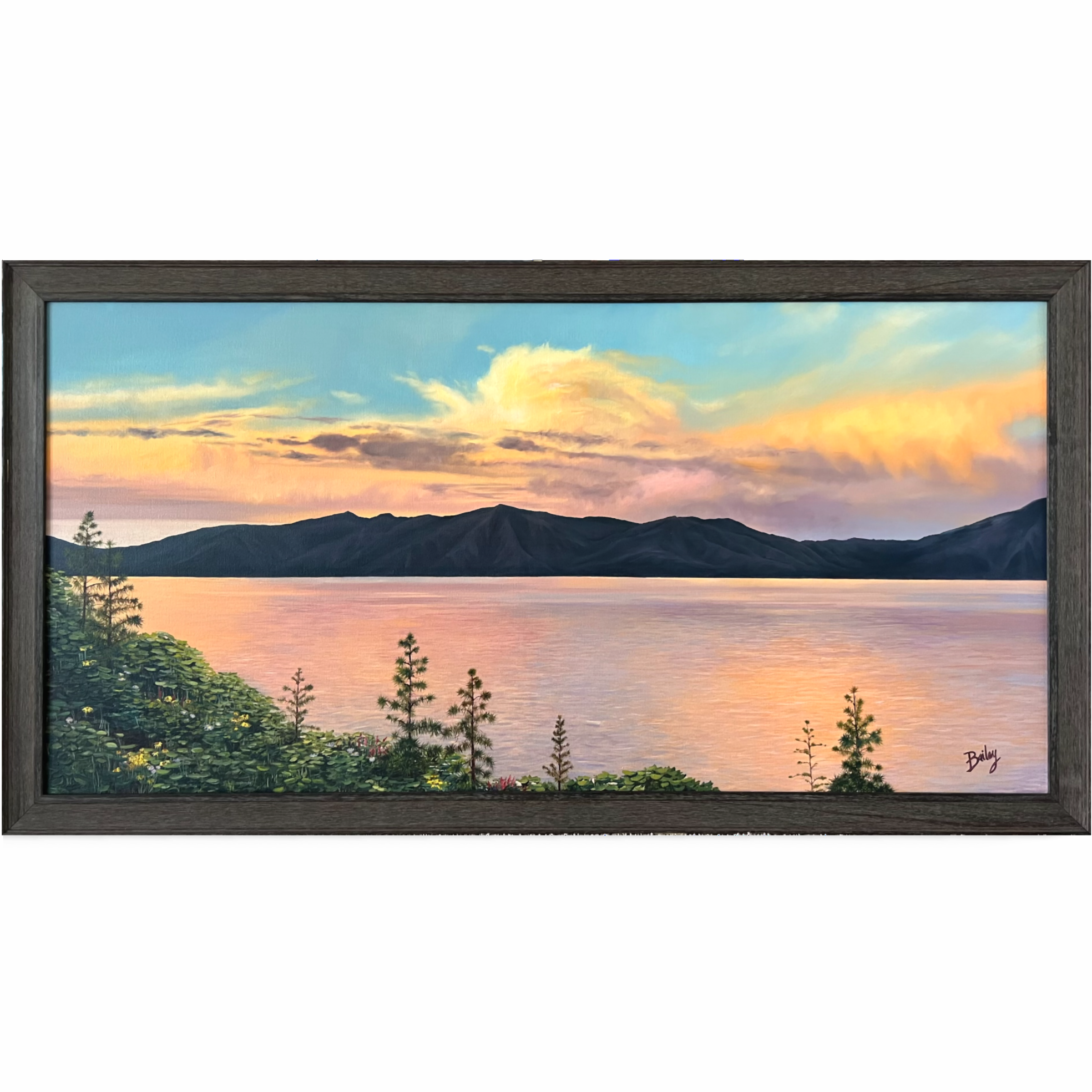 Creamsicle Skies | 24"x48" Oil on Canvas | $4,000 | Available in Shop