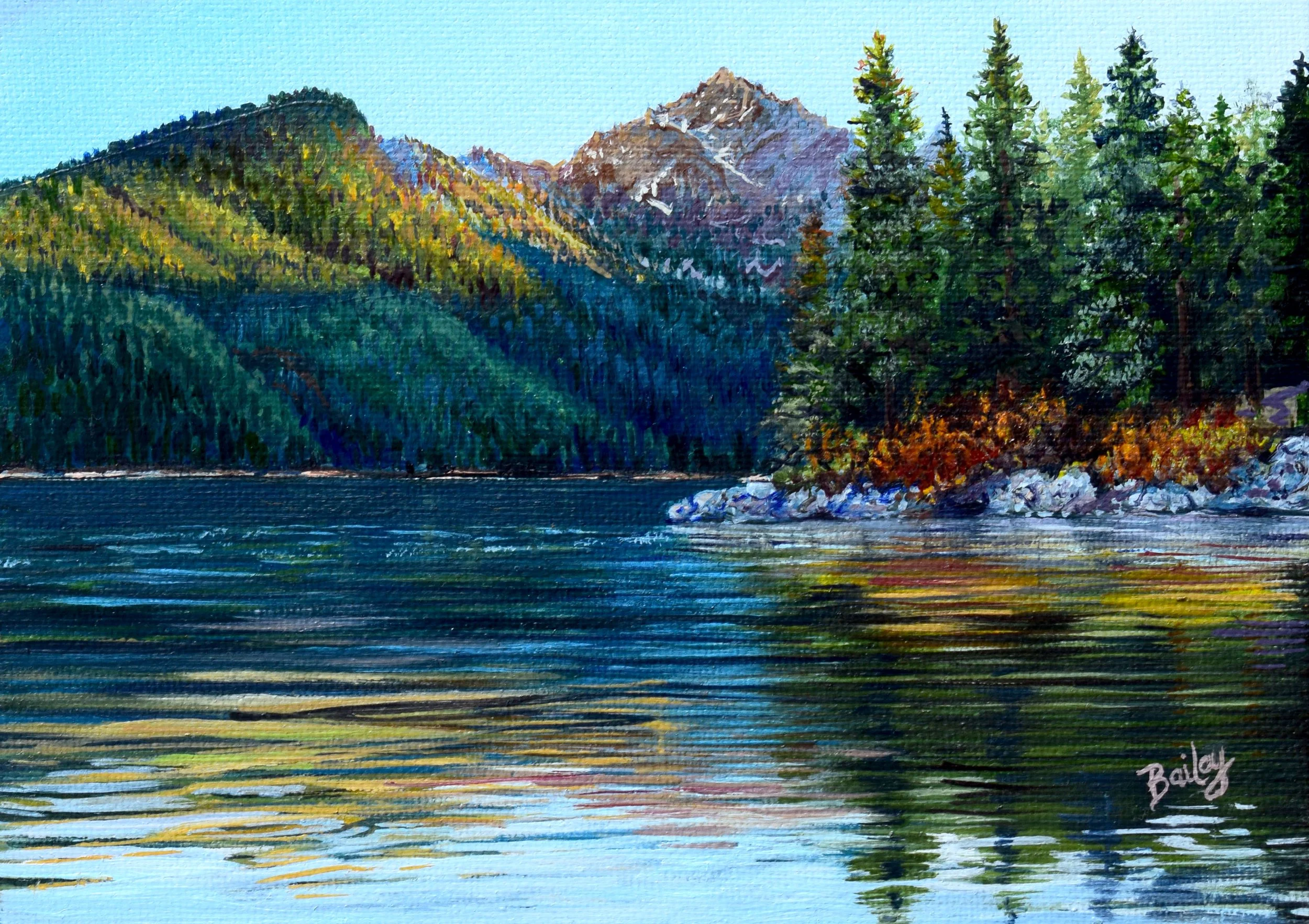 A Touch of Fall - 5"x7" Oil on Panel - SOLD