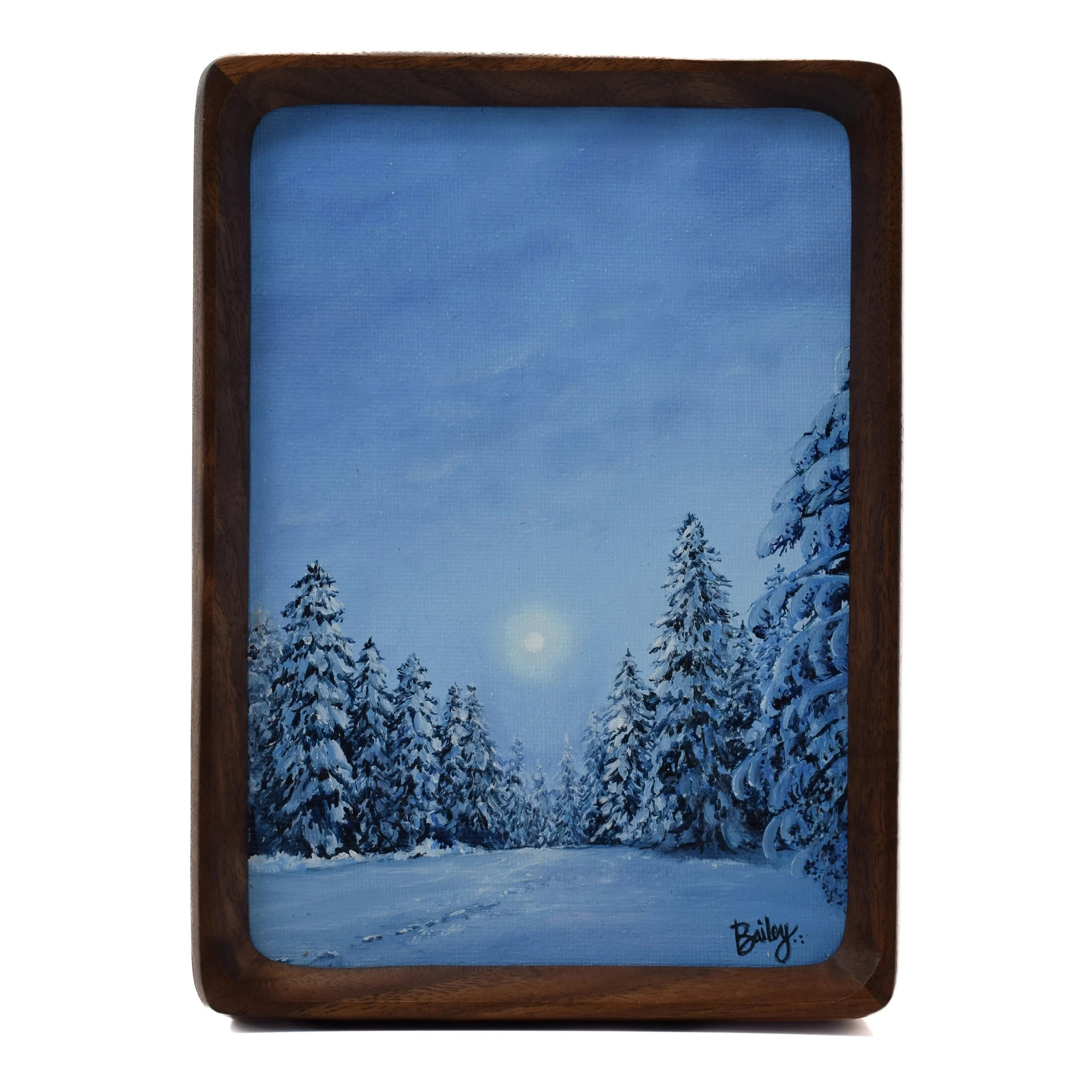 Into the Night | 5"x7" Framed Oil on Canvas | $205