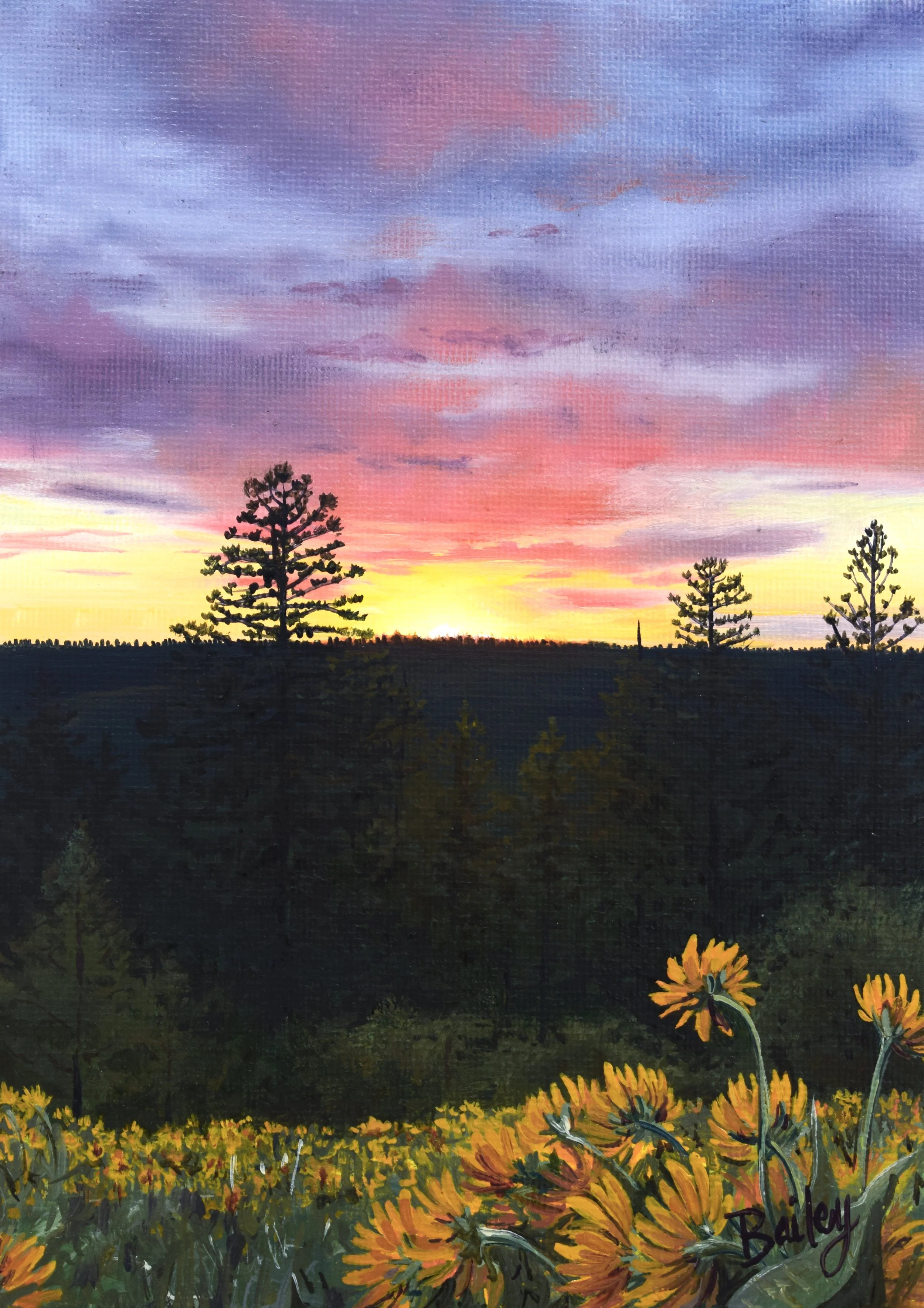 The Bluff VIII - 5"x7" Oil on Canvas Panel - AVAILABLE