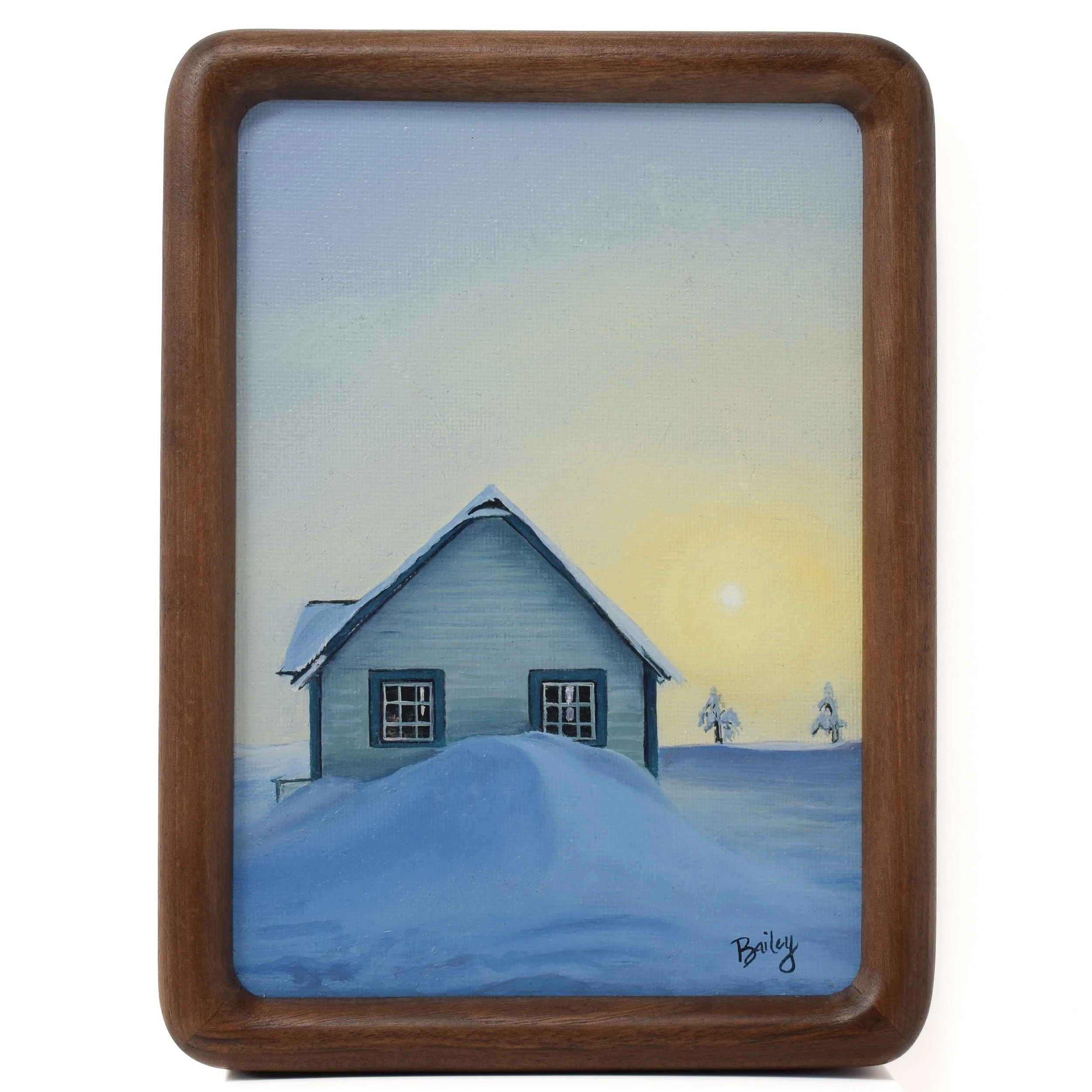 A House Upon a Hill | 5"x7" Framed Oil on Canvas | $205