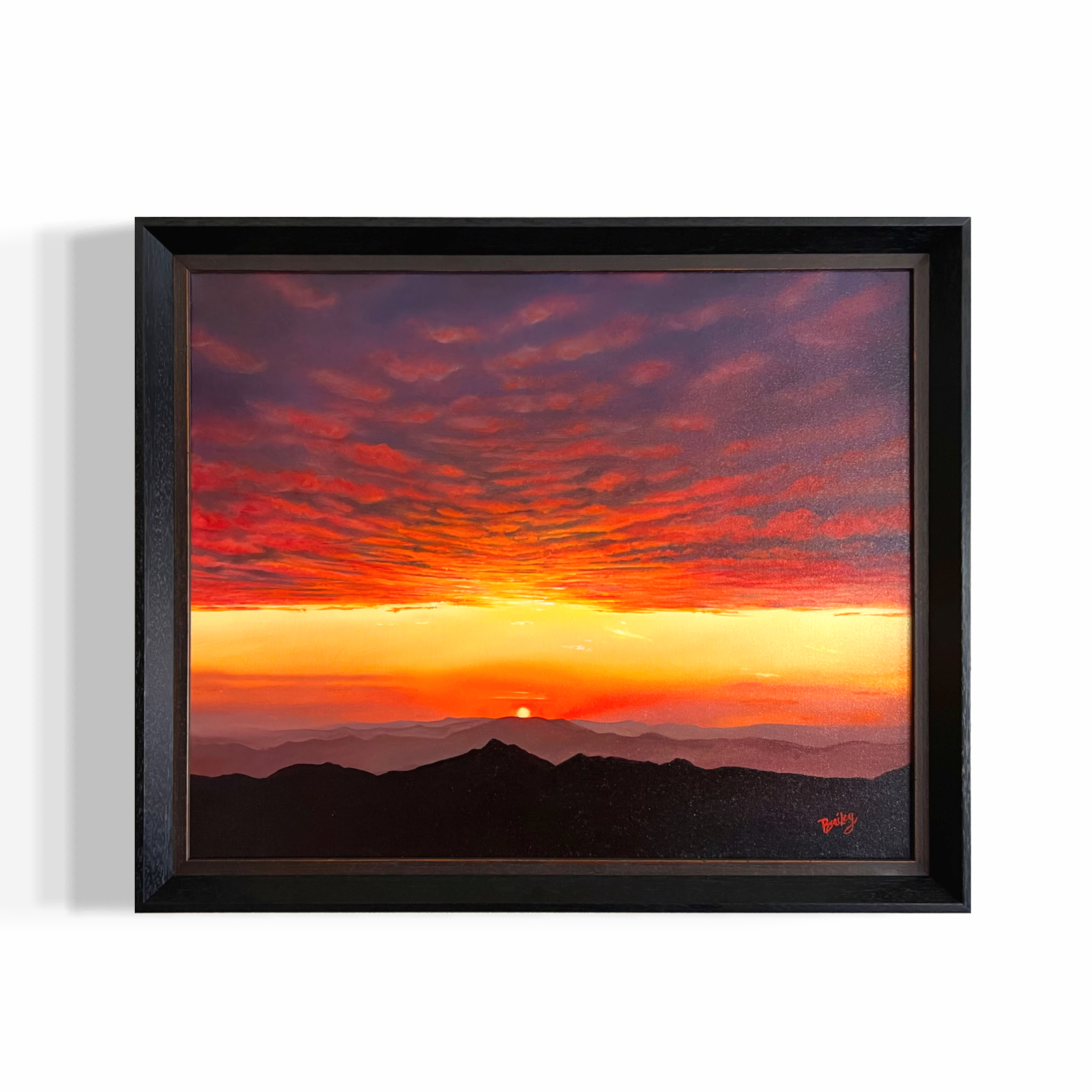 Summit Sunrise | 20"x24" Framed Oil on Canvas | $1,850