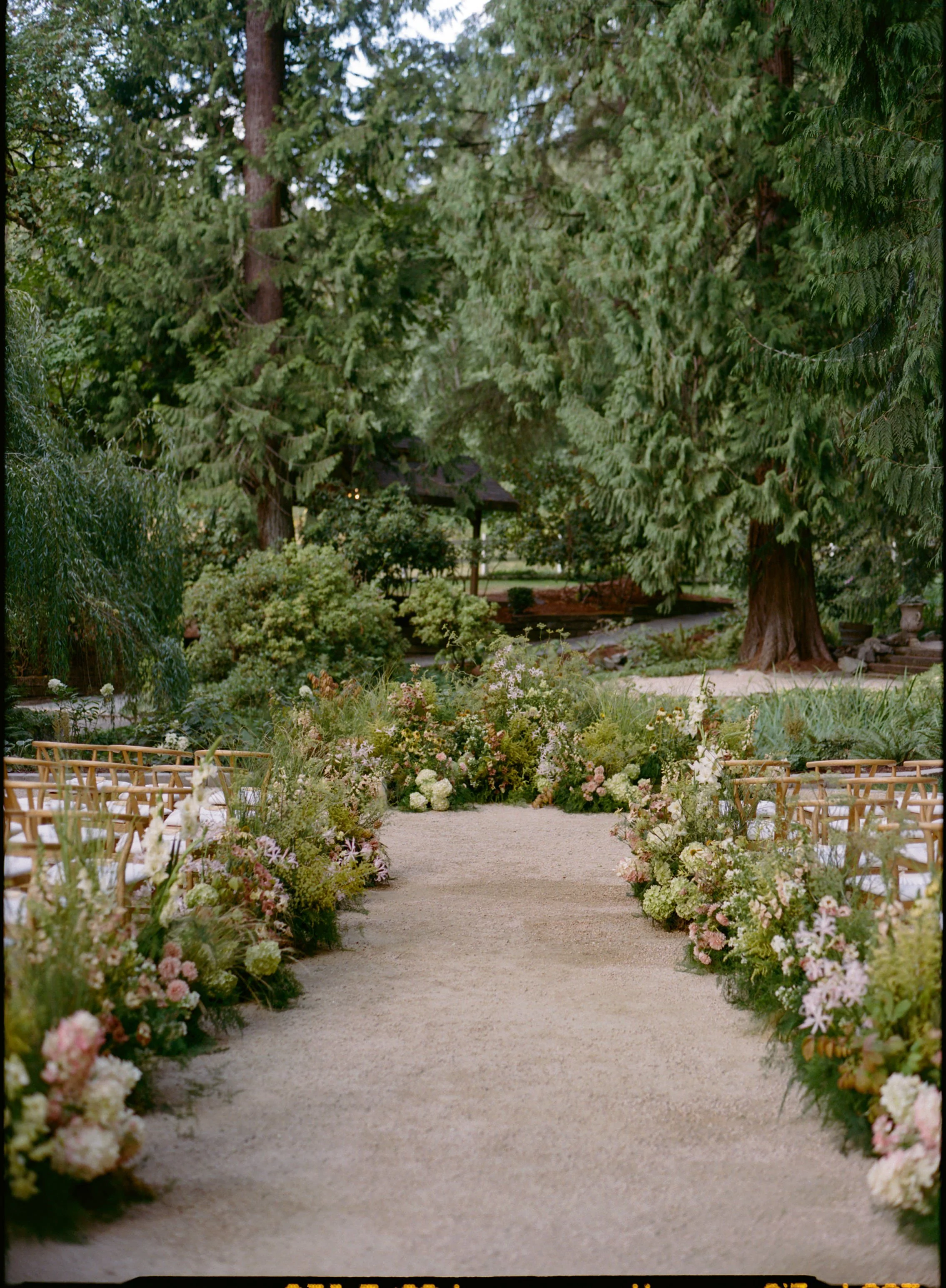 Anna Peters Photography Wedding Aisle Florals