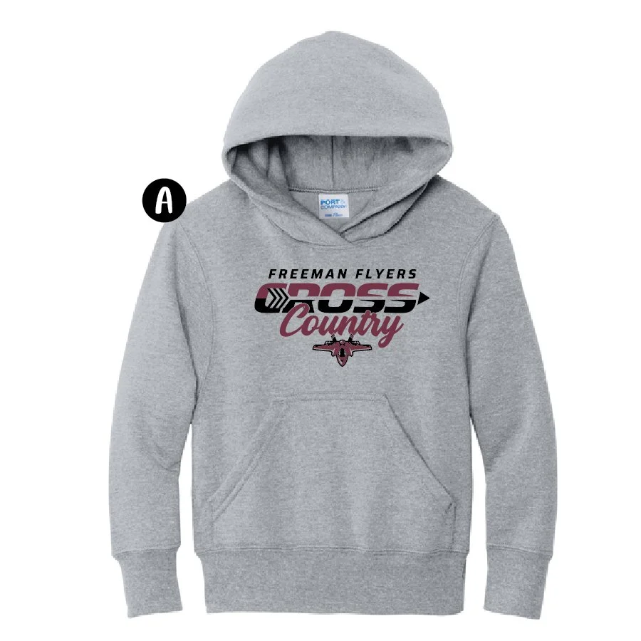XC Port & Co Core Fleece Pullover Hooded Sweatshirt - YOUTH