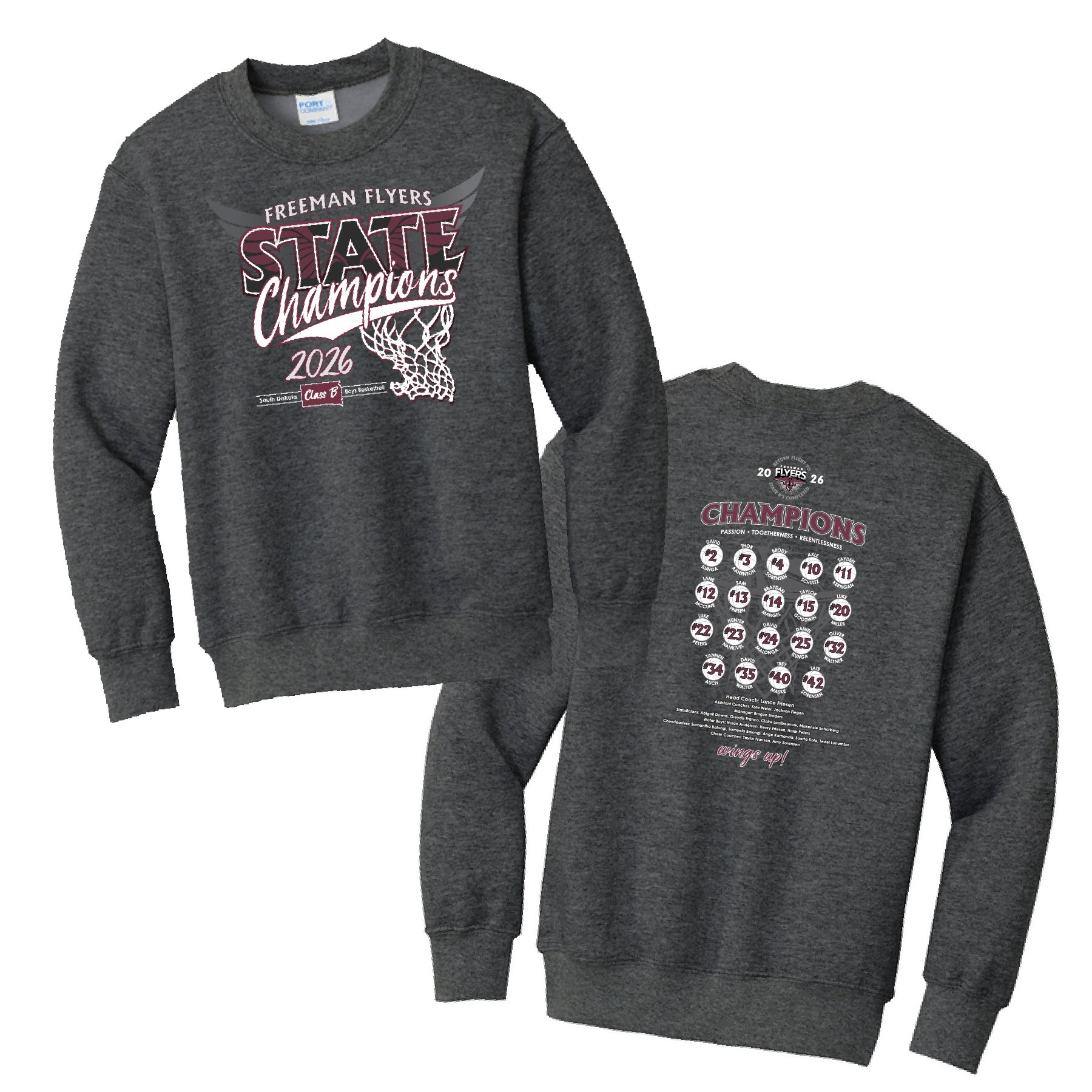 Port & Co™ Youth Core Fleece Crewneck Sweatshirt