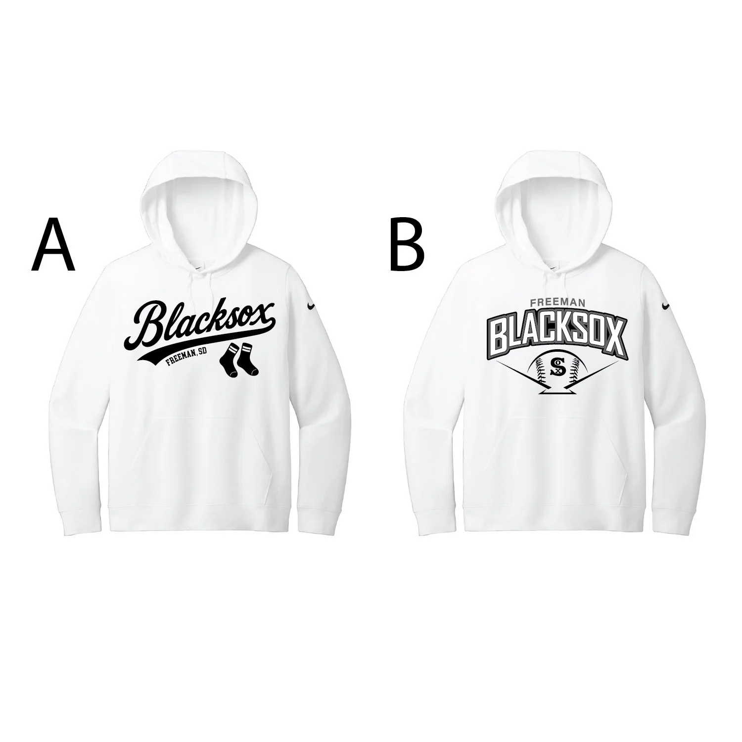 Nike Club Fleece Sleeve Swoosh Pullover Hoodie - Women's and Unisex Sizes