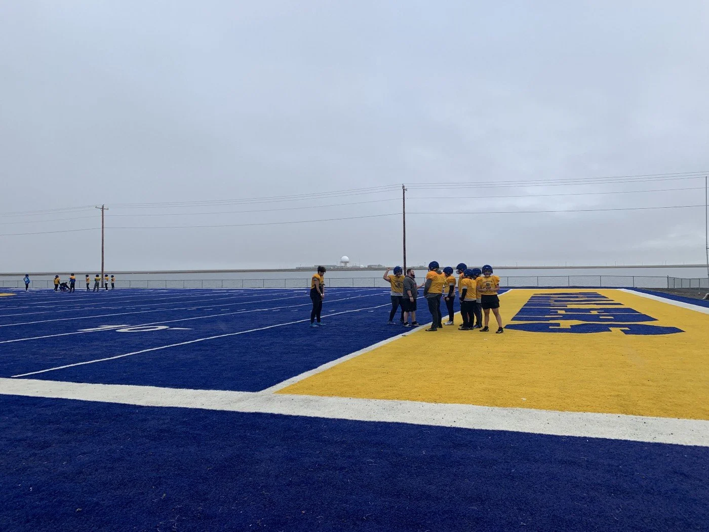 The northernmost football field.