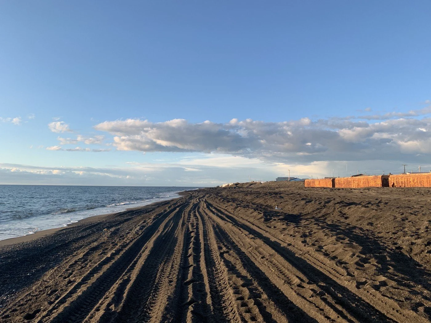 A stunning walk on the beach late at night.