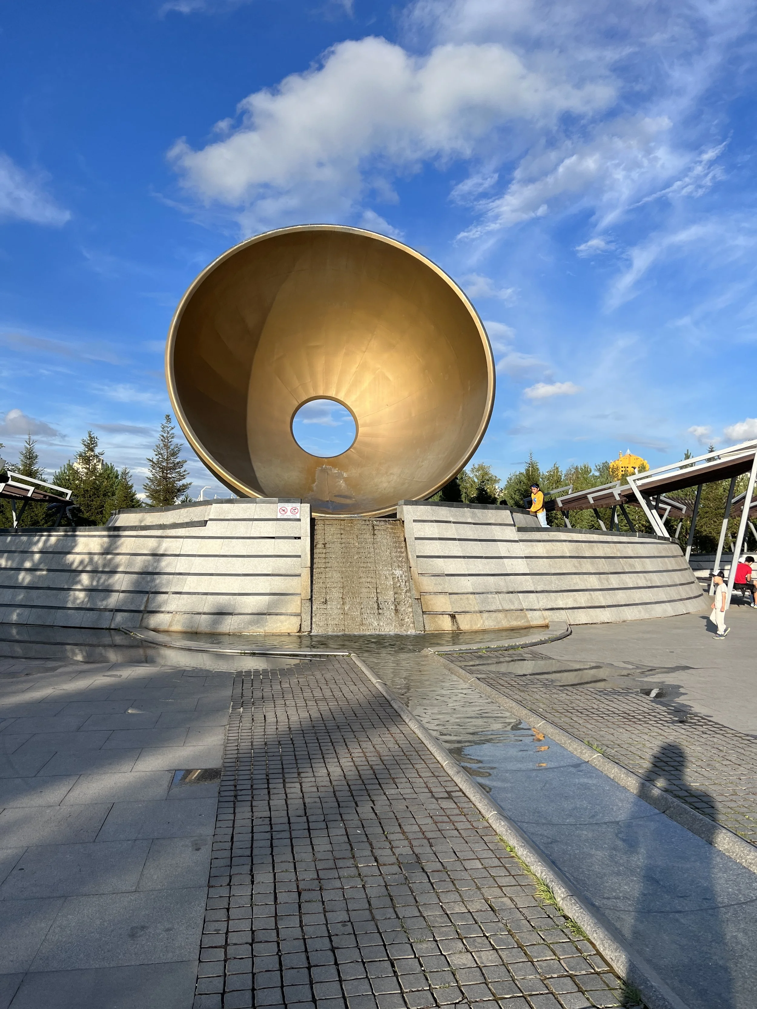 A Monument Near the Olympic Building